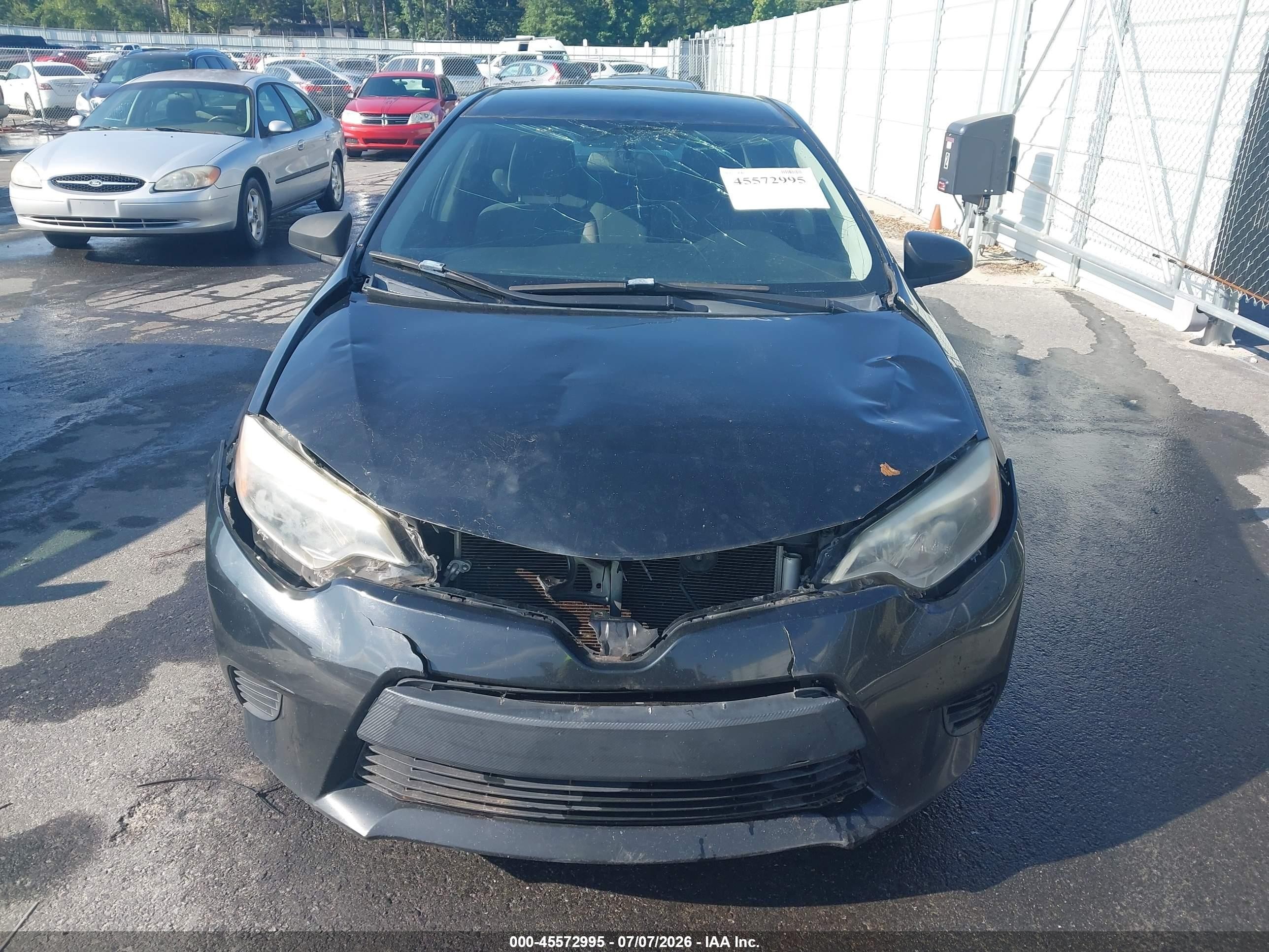 2015 Toyota Corolla L Black vin: 2T1BURHE2FC469297