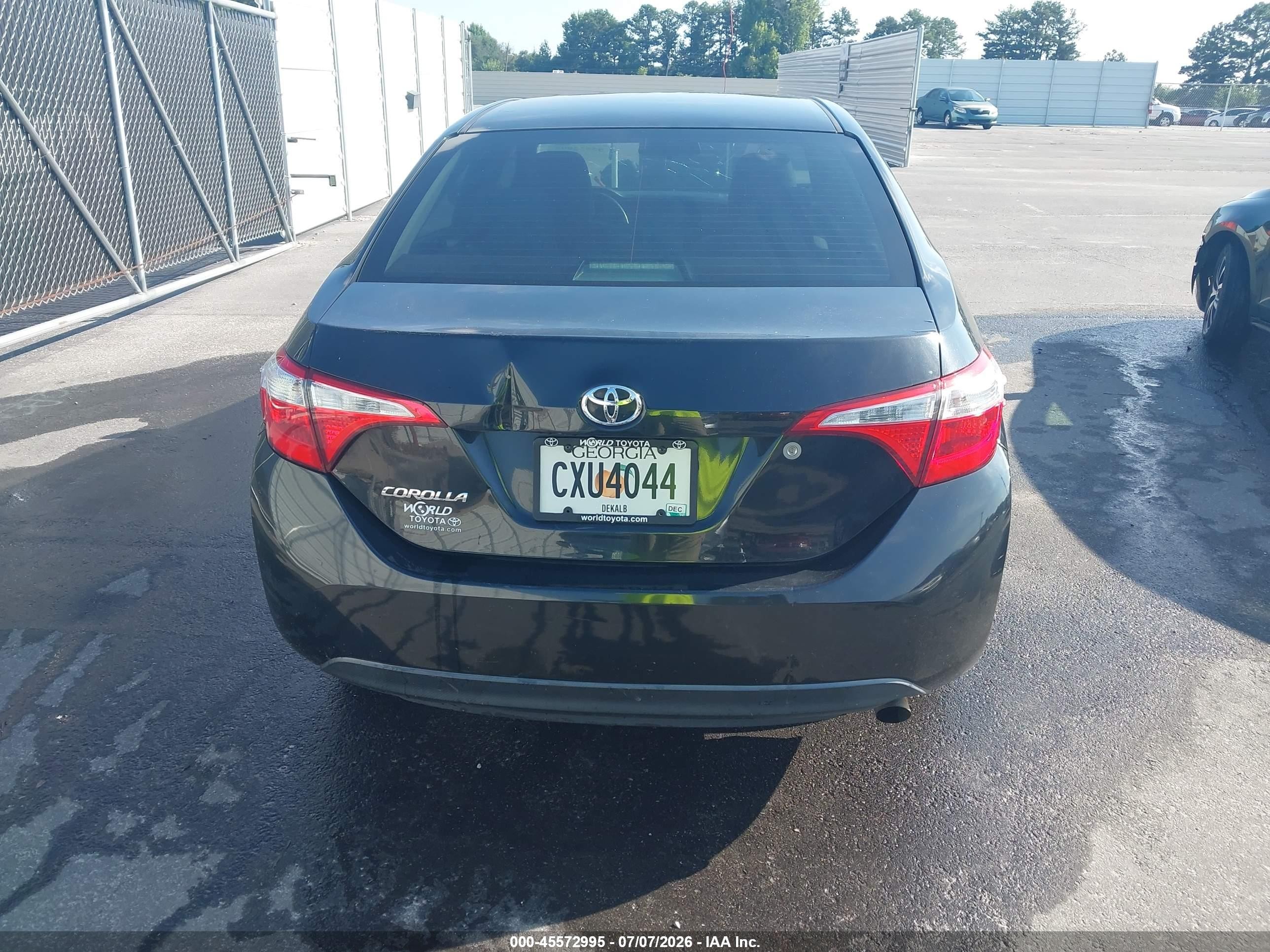 2015 Toyota Corolla L Black vin: 2T1BURHE2FC469297