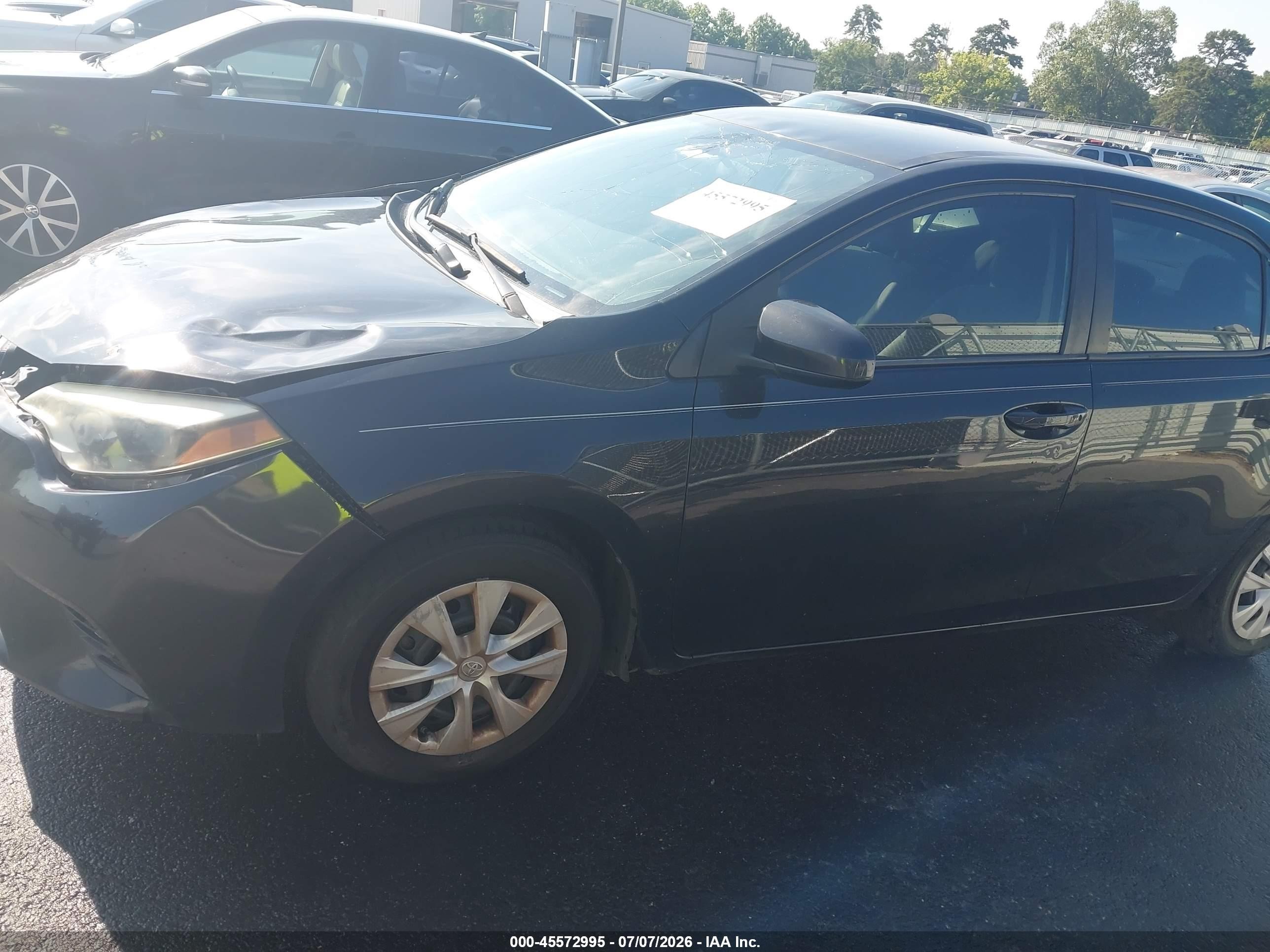 2015 Toyota Corolla L Black vin: 2T1BURHE2FC469297