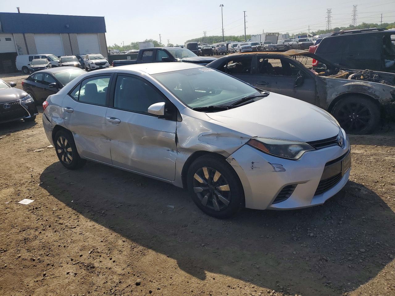 2015 Toyota Corolla Le Silver vin: 2T1BURHE2FC477674