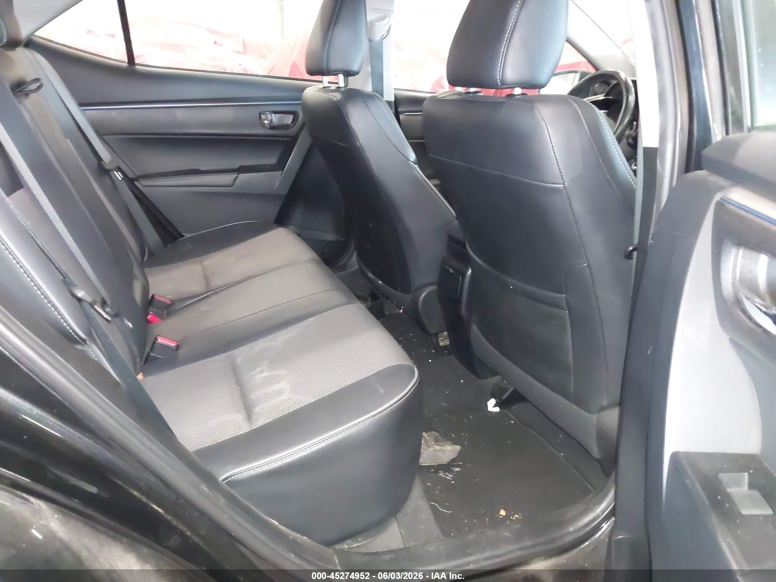 2015 Toyota Corolla S Plus Black vin: 2T1BURHE2FC477979