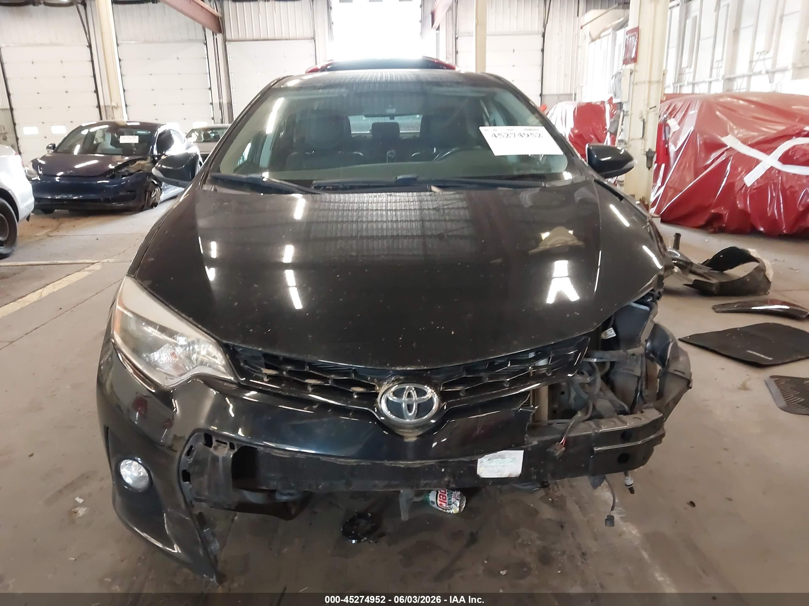 2015 Toyota Corolla S Plus Black vin: 2T1BURHE2FC477979