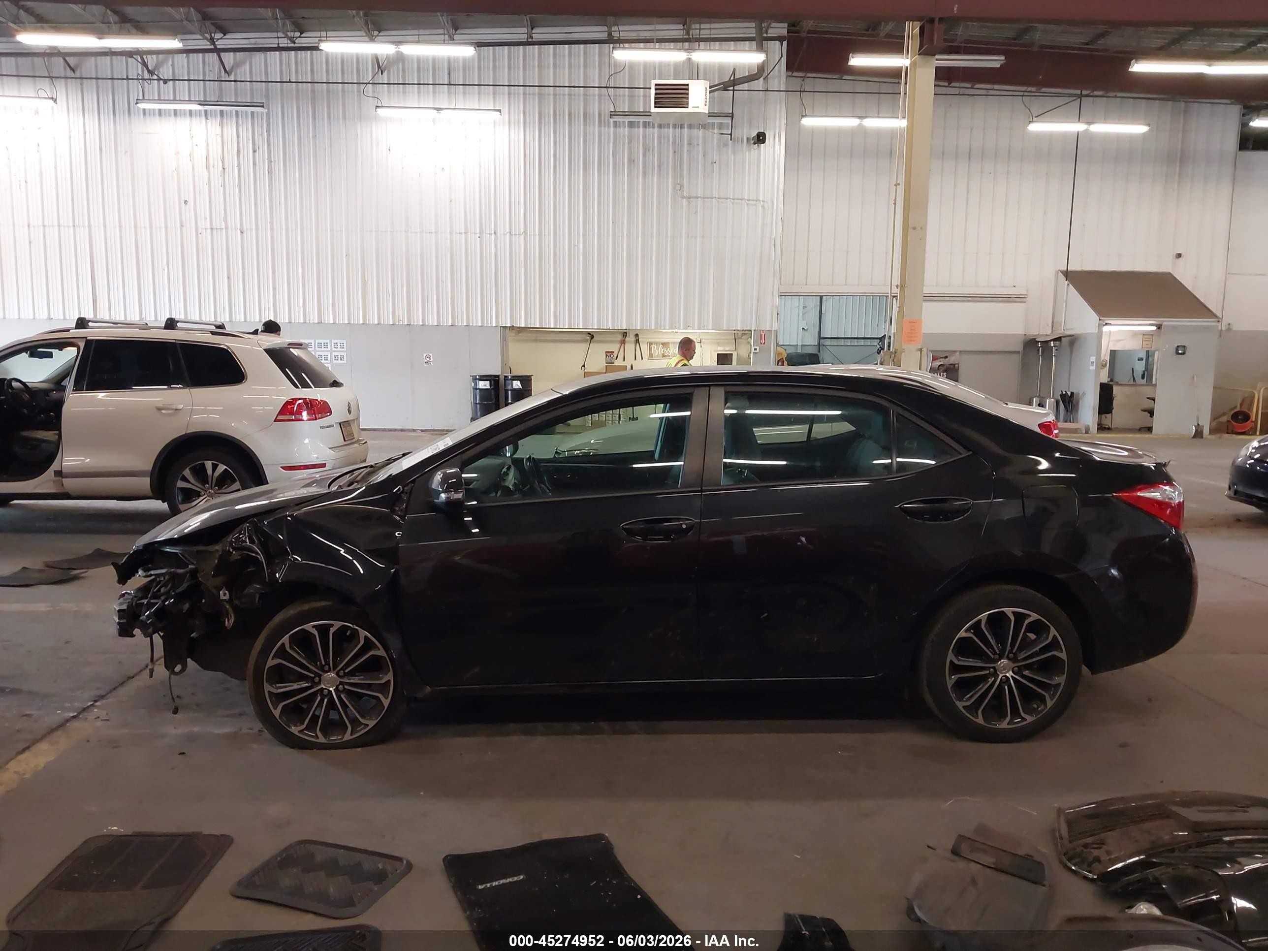 2015 Toyota Corolla S Plus Black vin: 2T1BURHE2FC477979