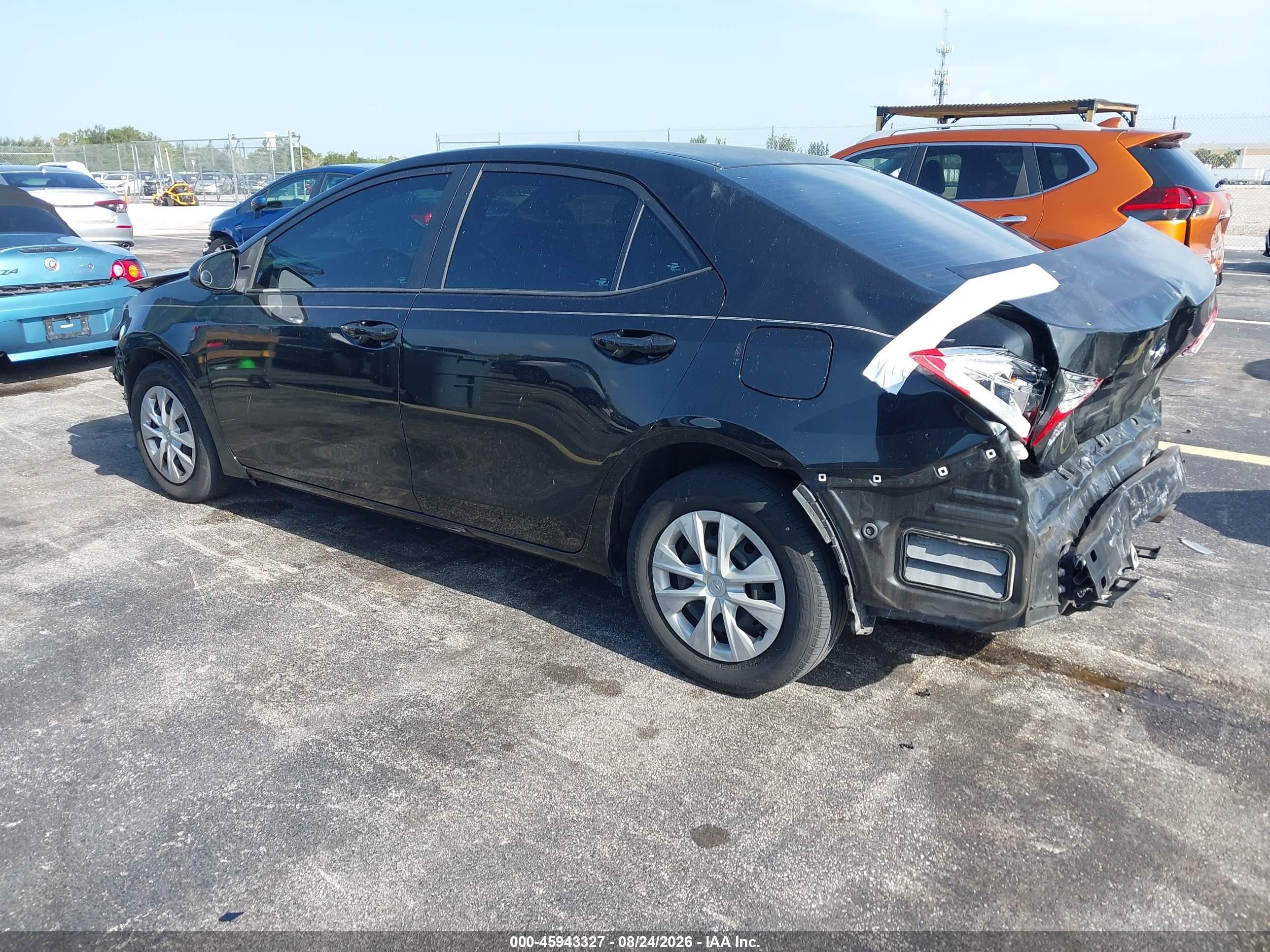 2016 Toyota Corolla L Black vin: 2T1BURHE2GC482861