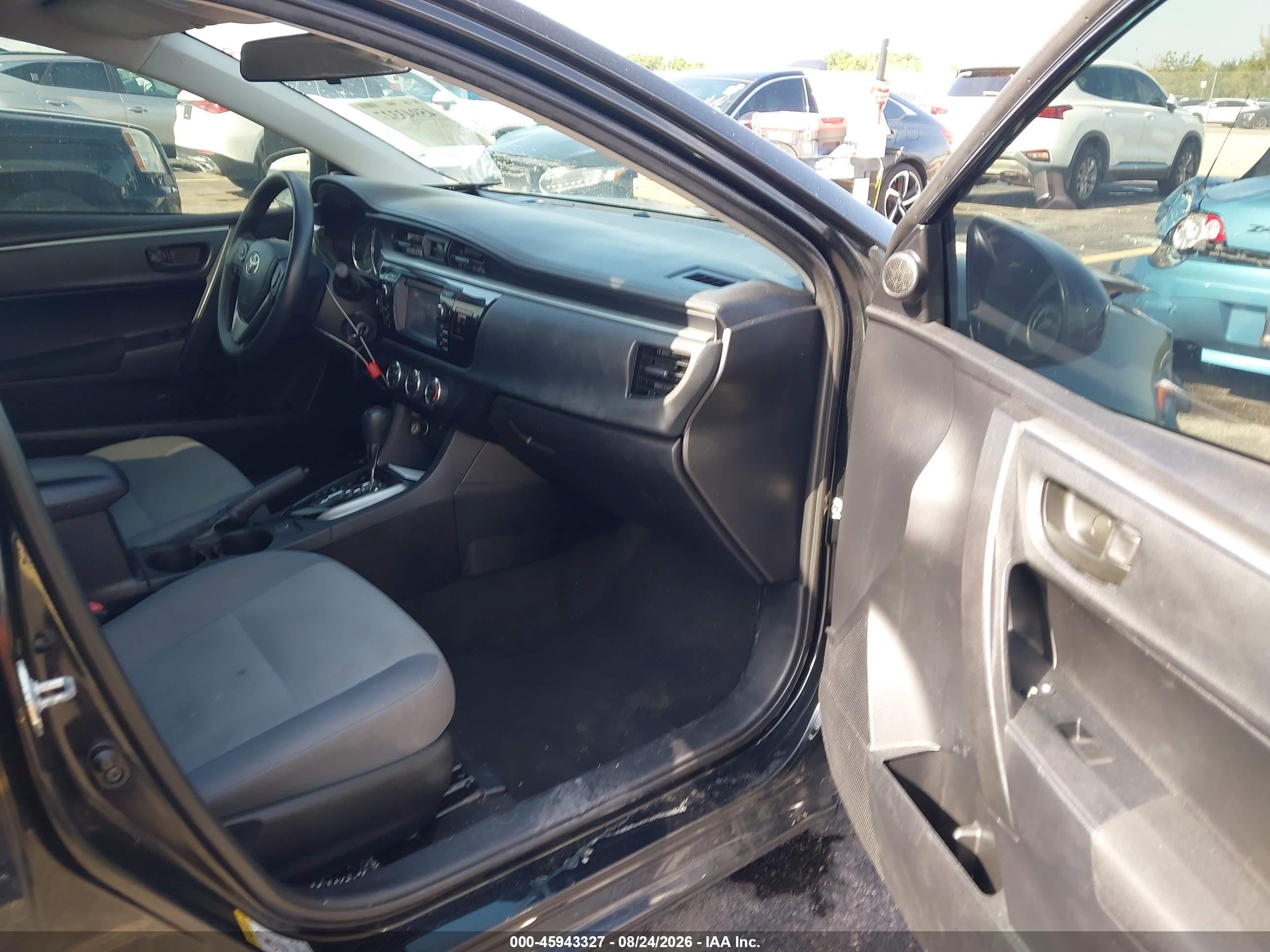 2016 Toyota Corolla L Black vin: 2T1BURHE2GC482861