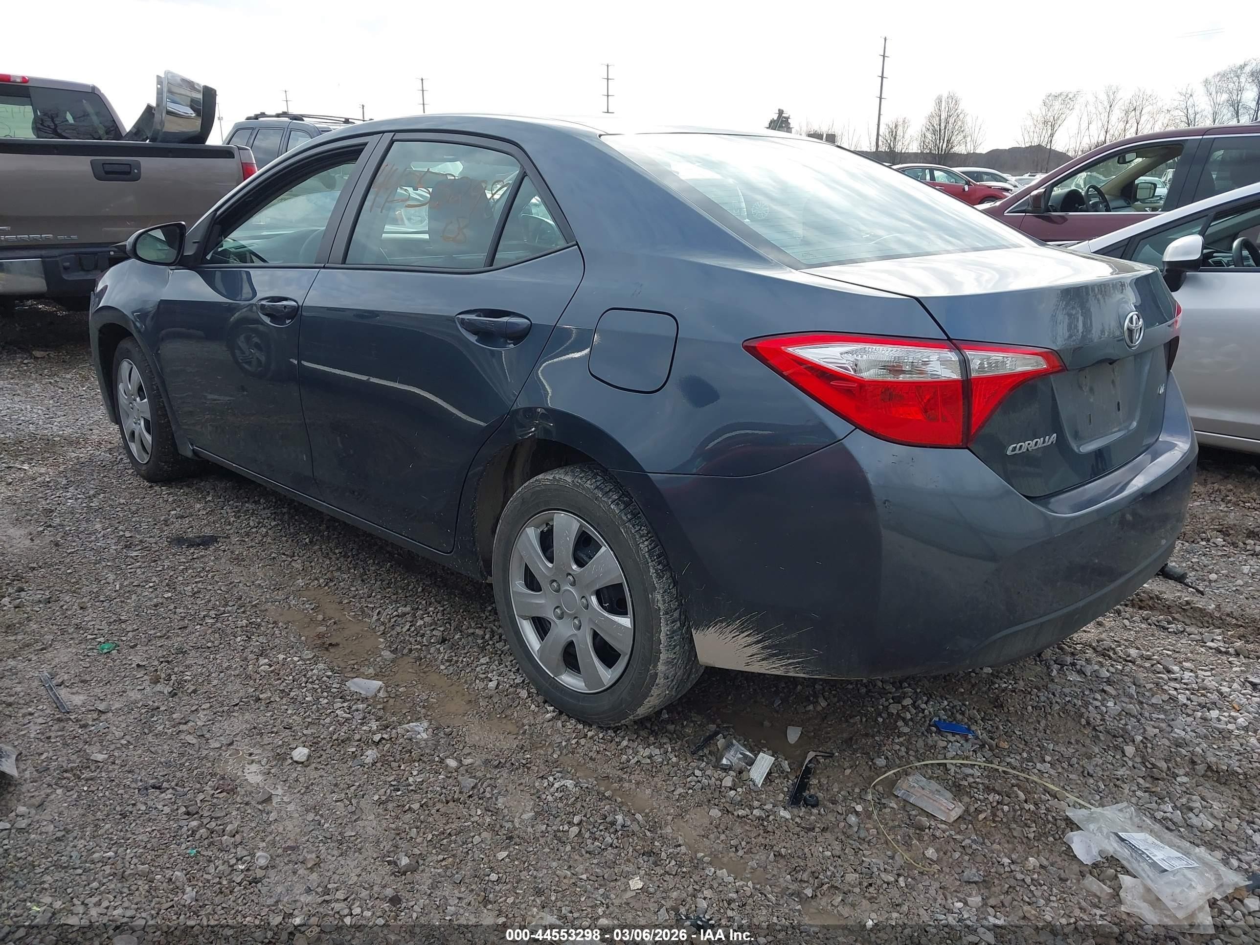 2016 Toyota Corolla Le Dark Blue vin: 2T1BURHE2GC555646