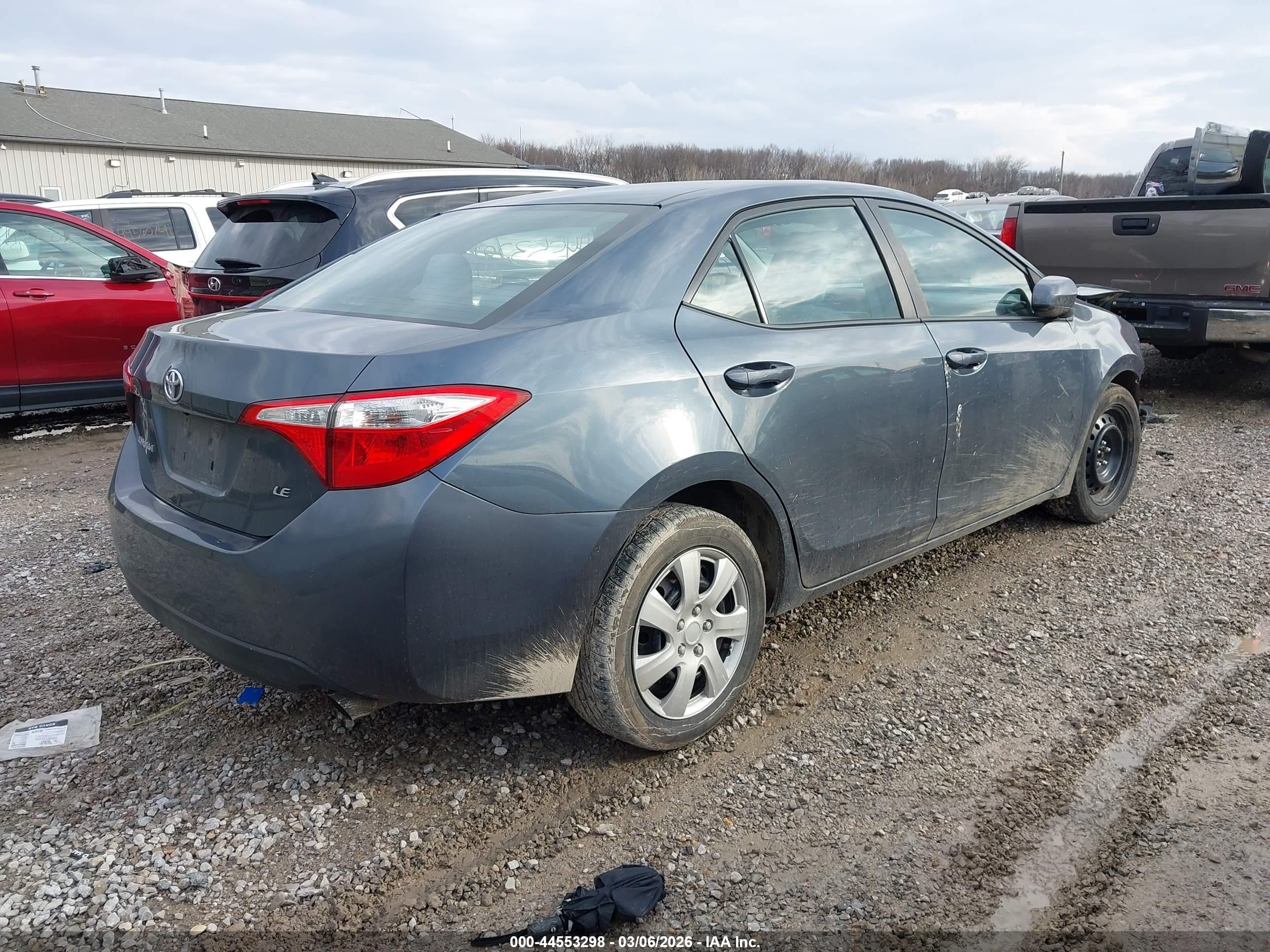 2016 Toyota Corolla Le Dark Blue vin: 2T1BURHE2GC555646