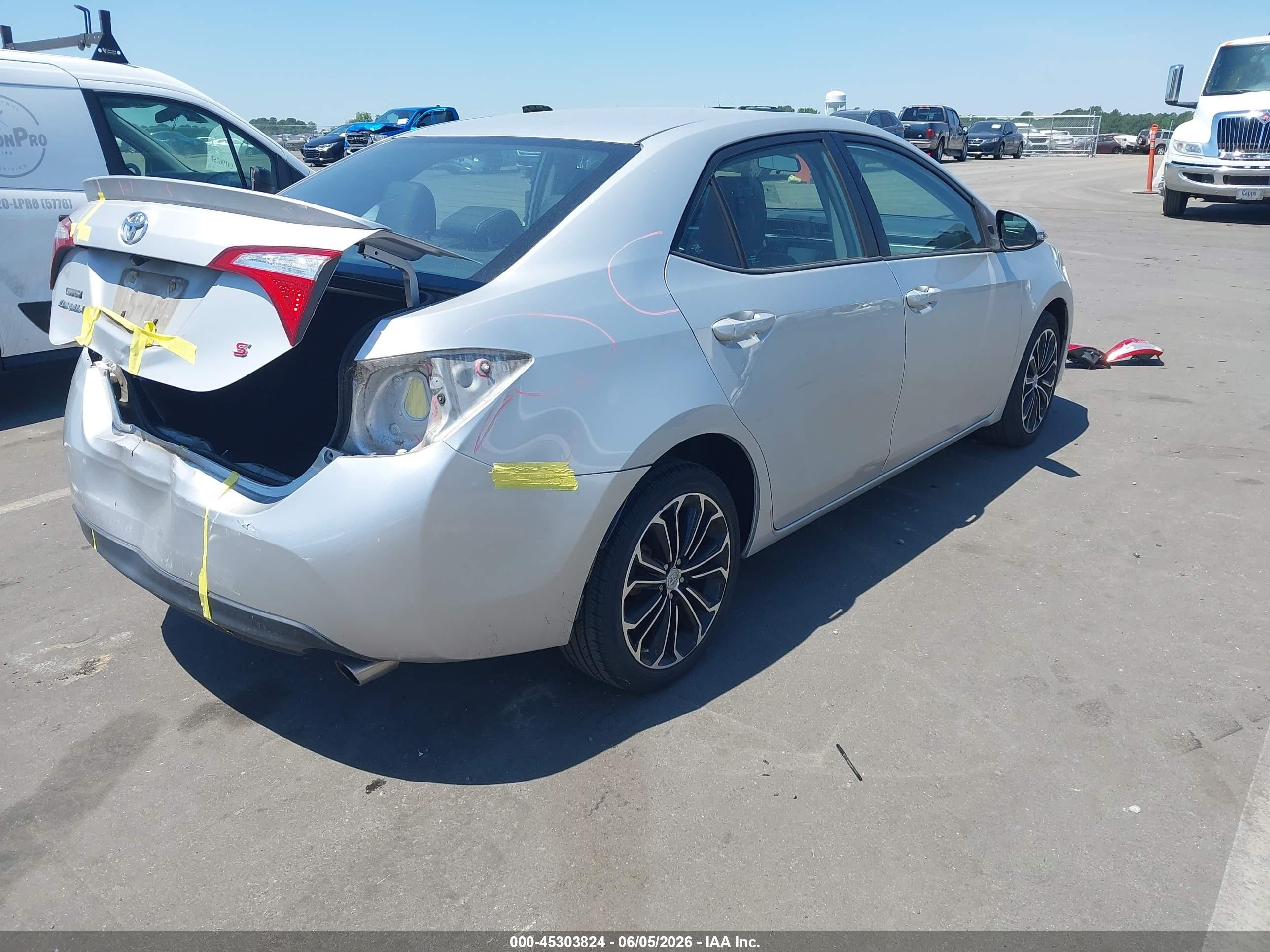 2016 Toyota Corolla S Plus Gray vin: 2T1BURHE2GC594883