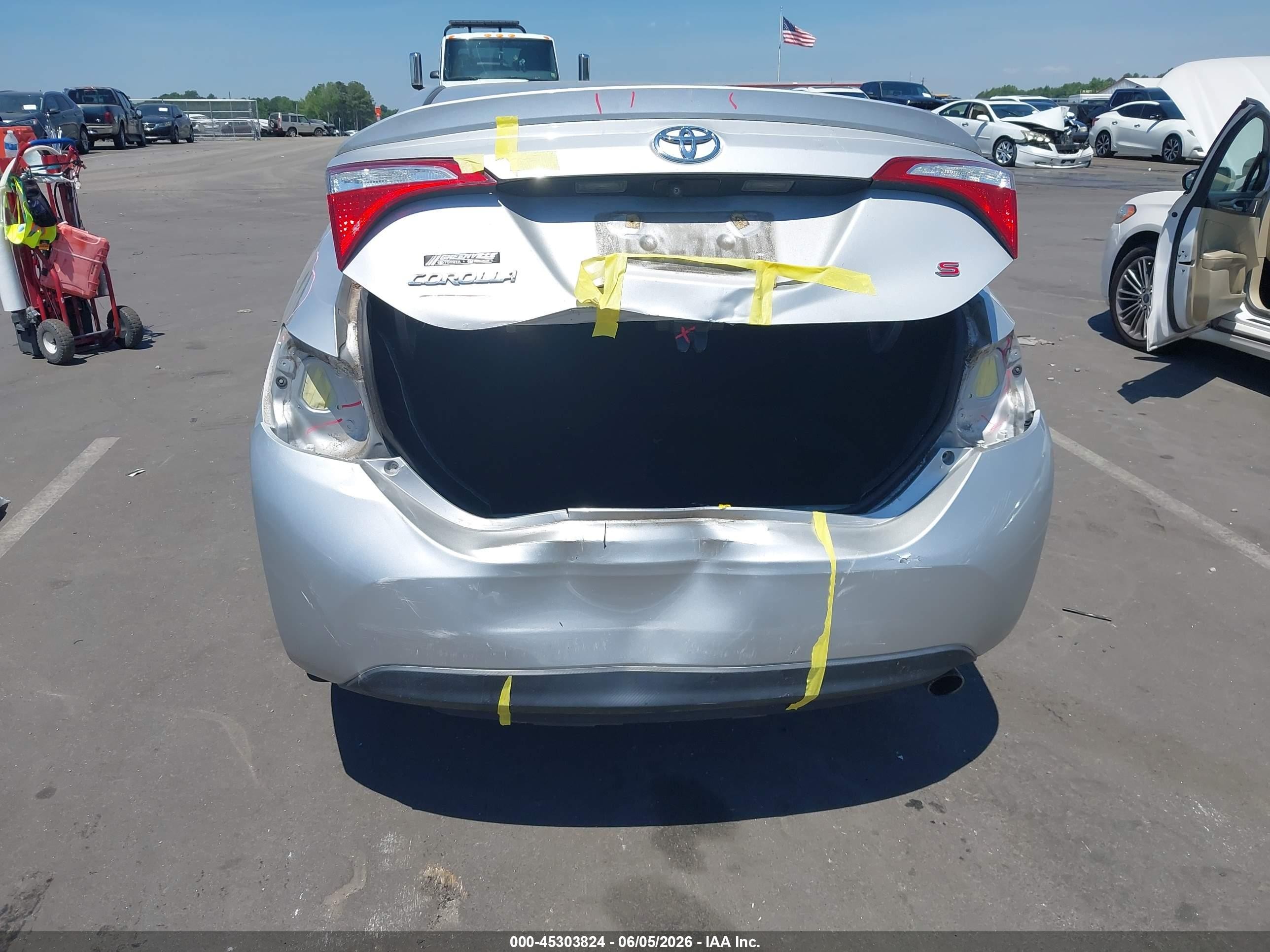 2016 Toyota Corolla S Plus Gray vin: 2T1BURHE2GC594883