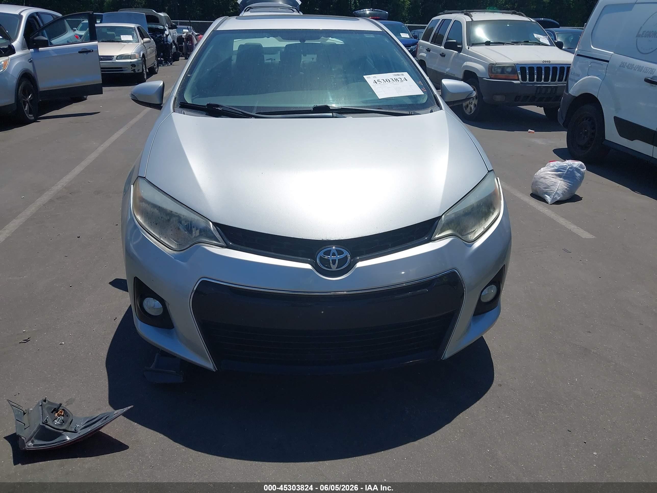 2016 Toyota Corolla S Plus Gray vin: 2T1BURHE2GC594883