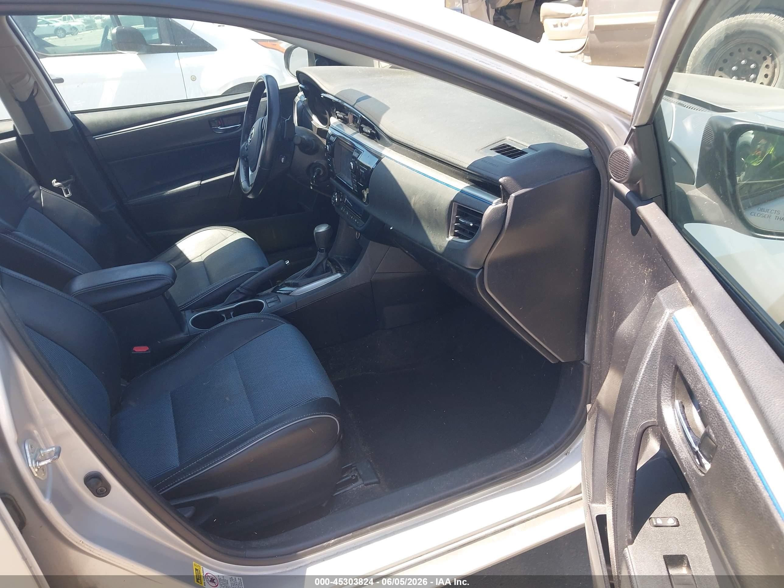 2016 Toyota Corolla S Plus Gray vin: 2T1BURHE2GC594883