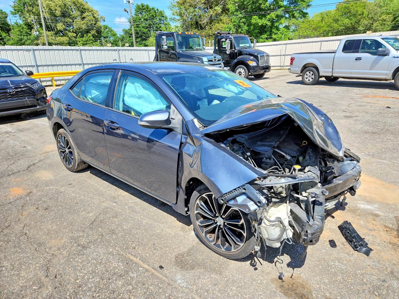 2016 Toyota Corolla S Plus Gray vin: 2T1BURHE2GC605171