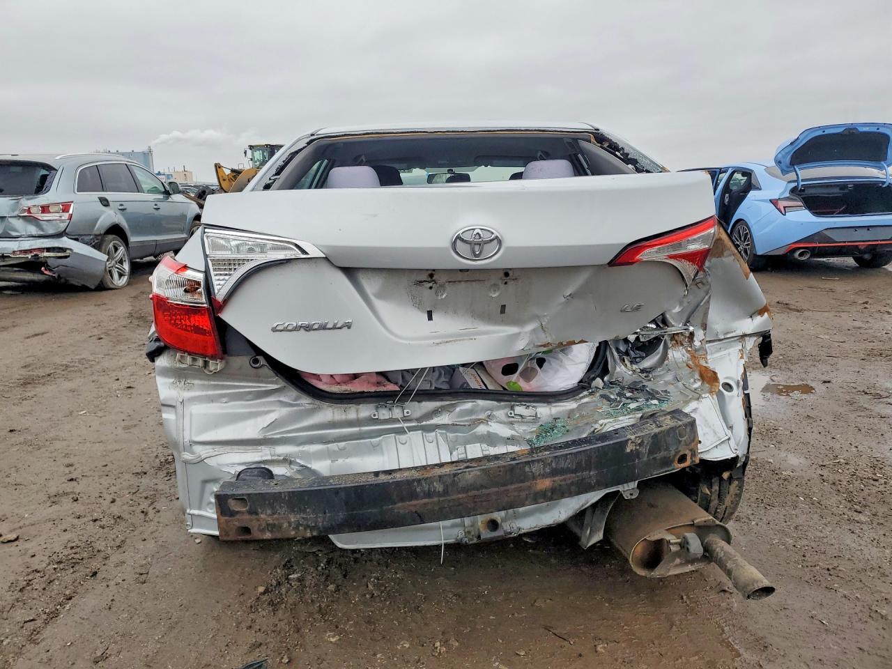 2016 Toyota Corolla L Silver vin: 2T1BURHE2GC636291