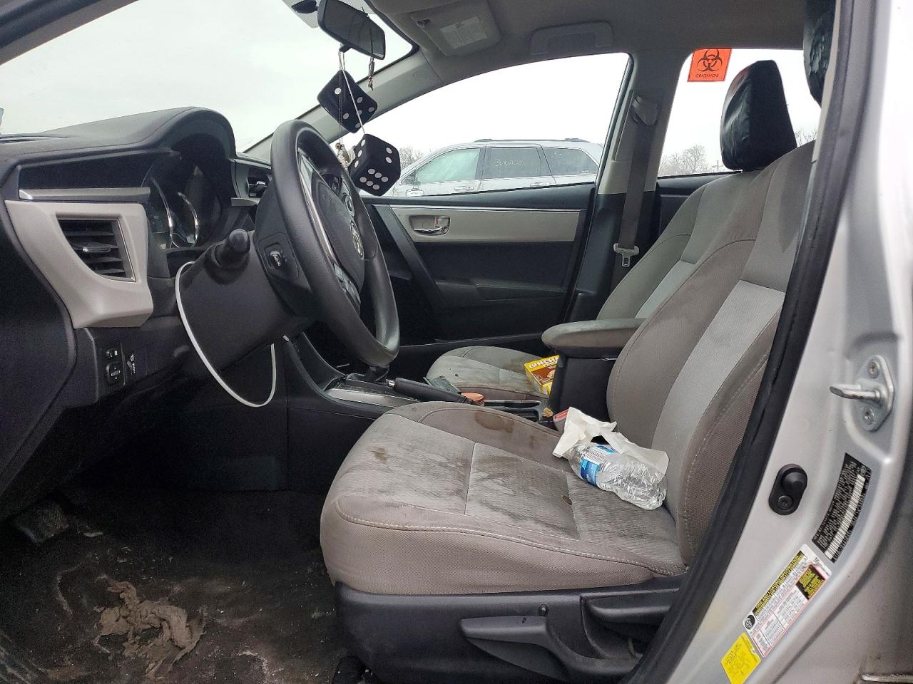 2016 Toyota Corolla L Silver vin: 2T1BURHE2GC636291