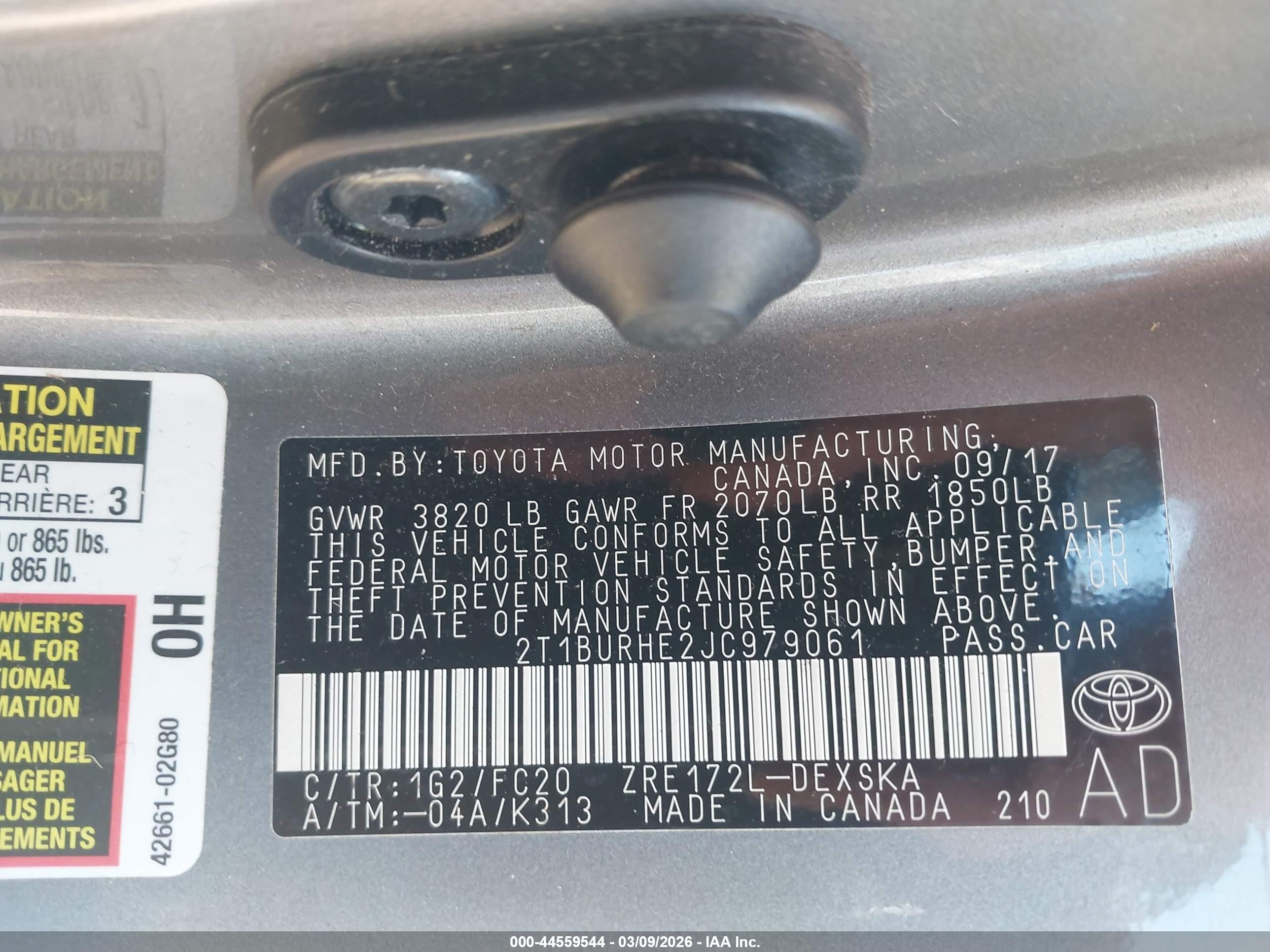 2018 Toyota Corolla Se Gray vin: 2T1BURHE2JC979061