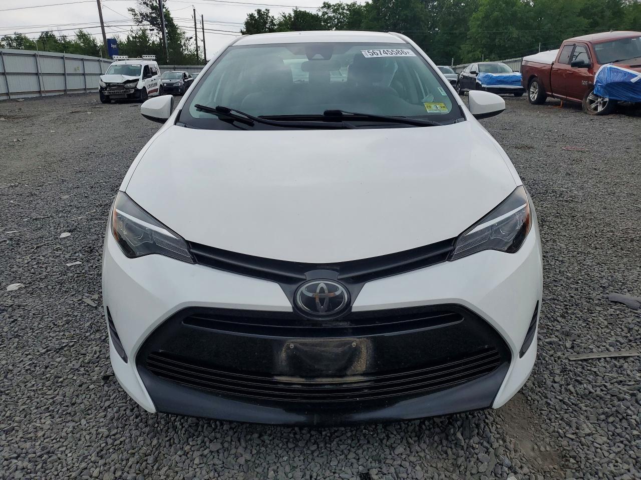 2019 Toyota Corolla Le White vin: 2T1BURHE2KC189941