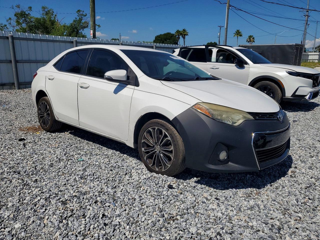2014 Toyota Corolla S Plus White vin: 2T1BURHE3EC002579