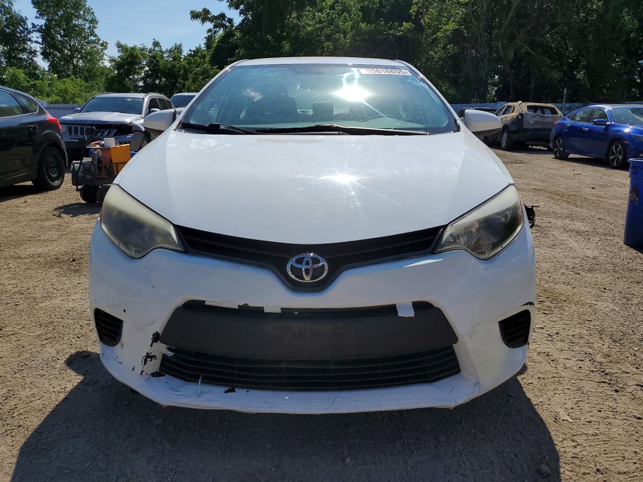 2014 Toyota Corolla L White vin: 2T1BURHE3EC005157