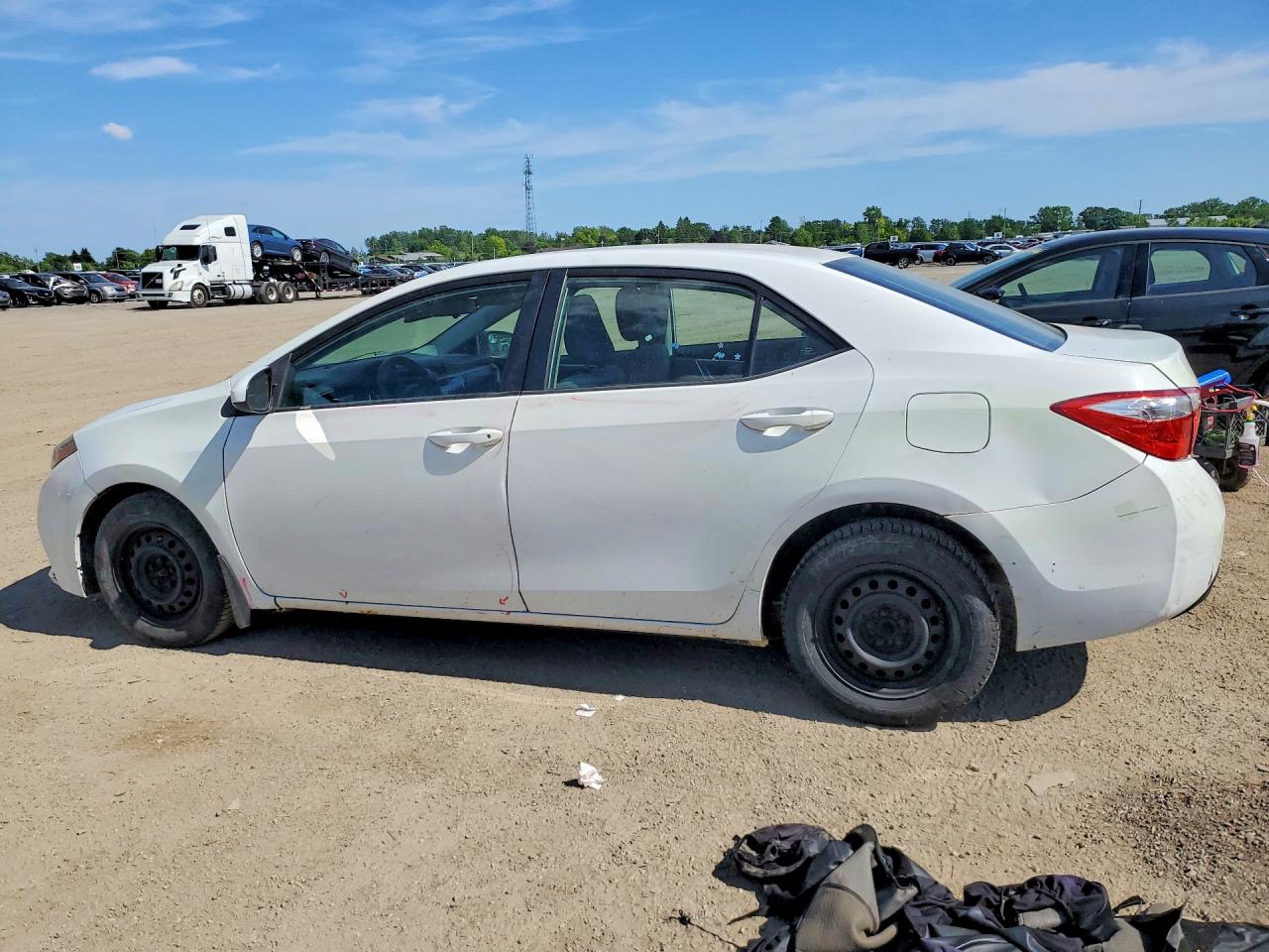 2014 Toyota Corolla L White vin: 2T1BURHE3EC005157