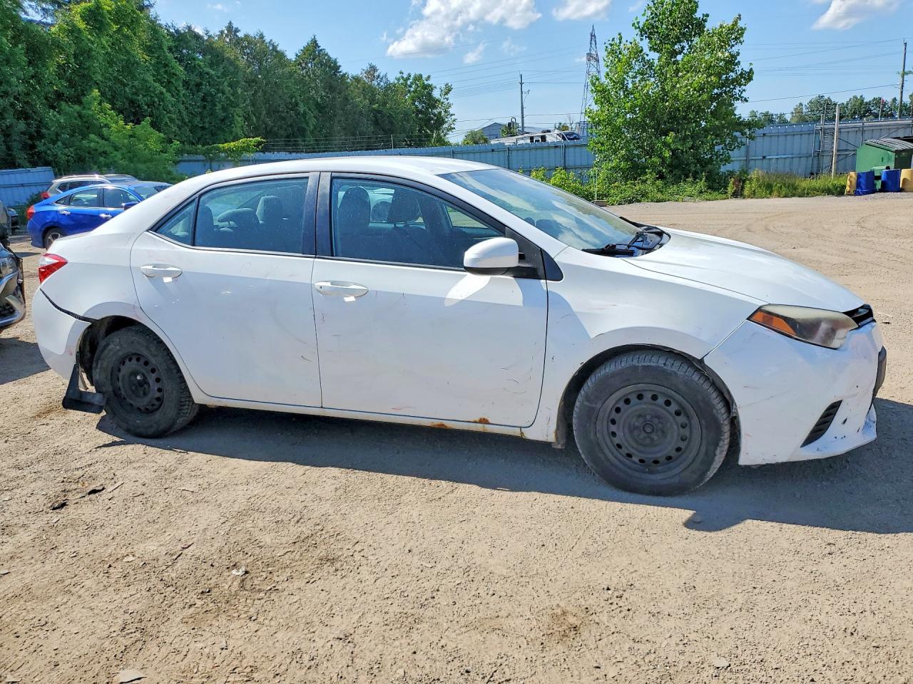 2014 Toyota Corolla L White vin: 2T1BURHE3EC005157