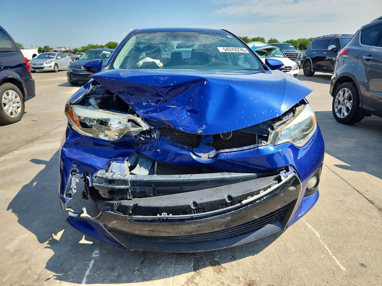2014 Toyota Corolla S Plus Blue vin: 2T1BURHE3EC043522