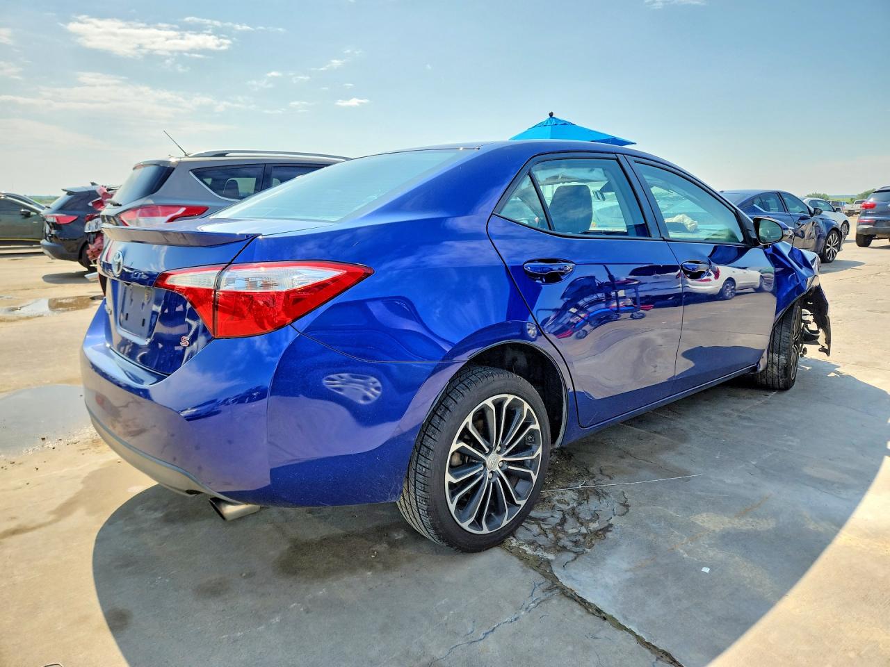 2014 Toyota Corolla S Plus Blue vin: 2T1BURHE3EC043522