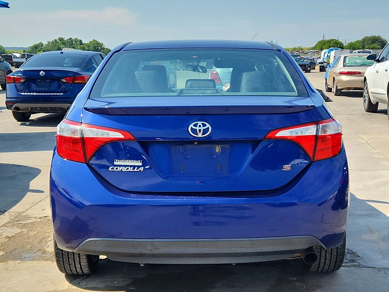2014 Toyota Corolla S Plus Blue vin: 2T1BURHE3EC043522