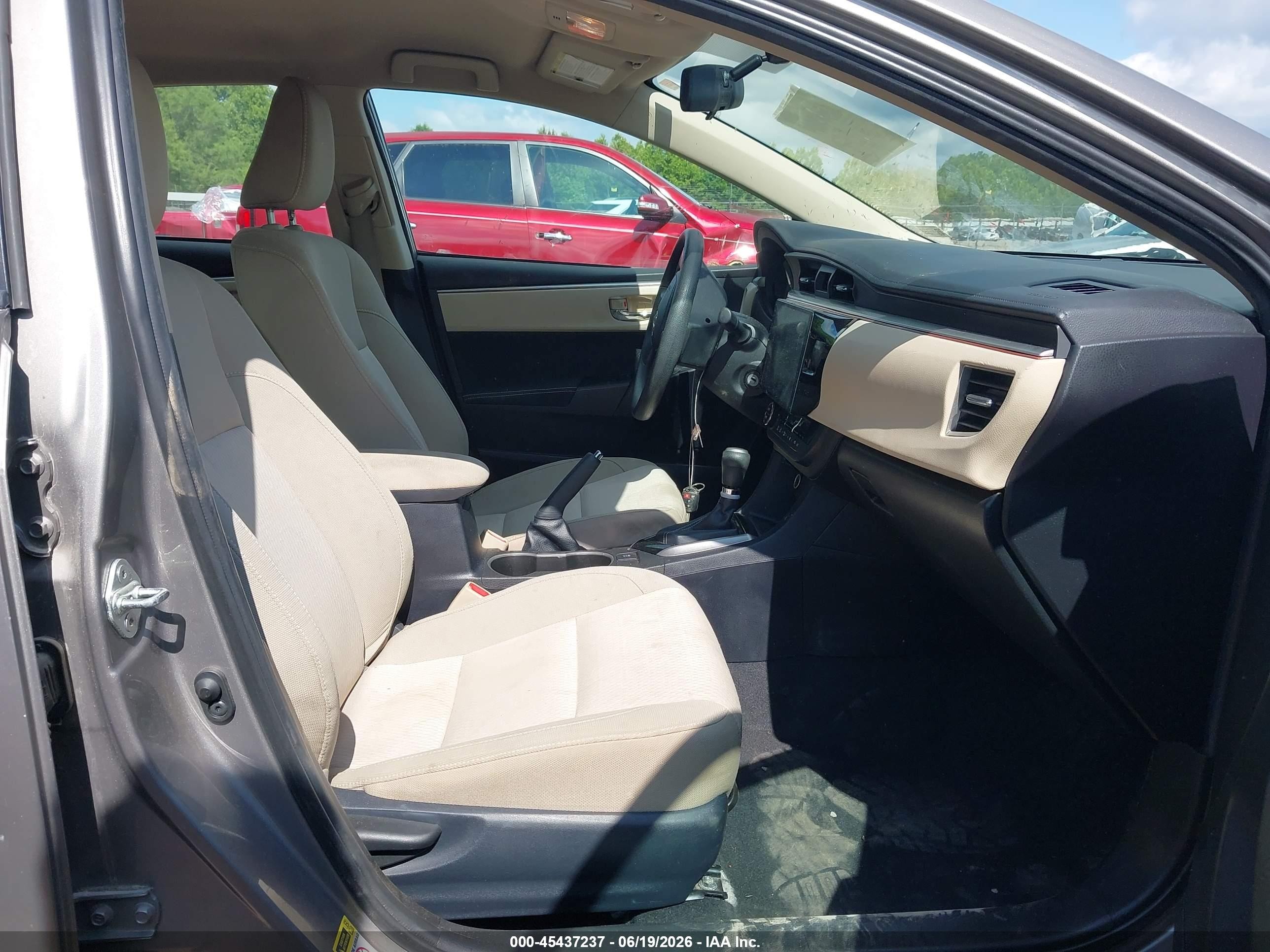 2014 Toyota Corolla Le Gray vin: 2T1BURHE3EC046503