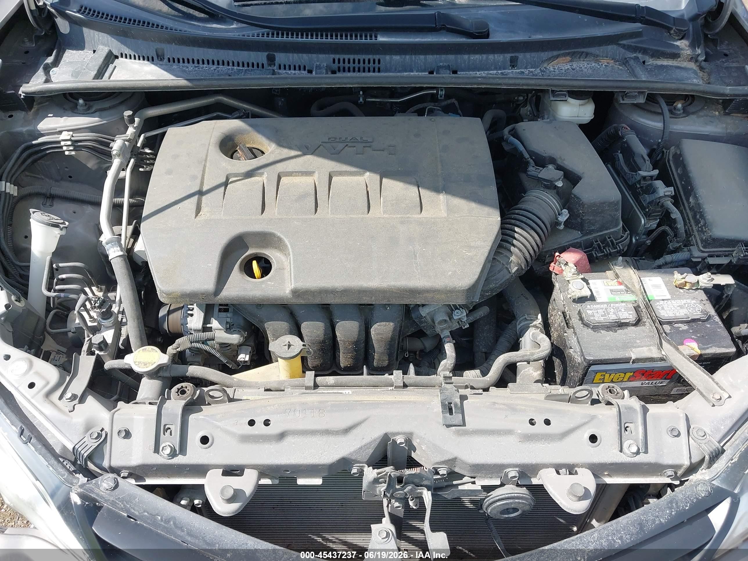 2014 Toyota Corolla Le Gray vin: 2T1BURHE3EC046503