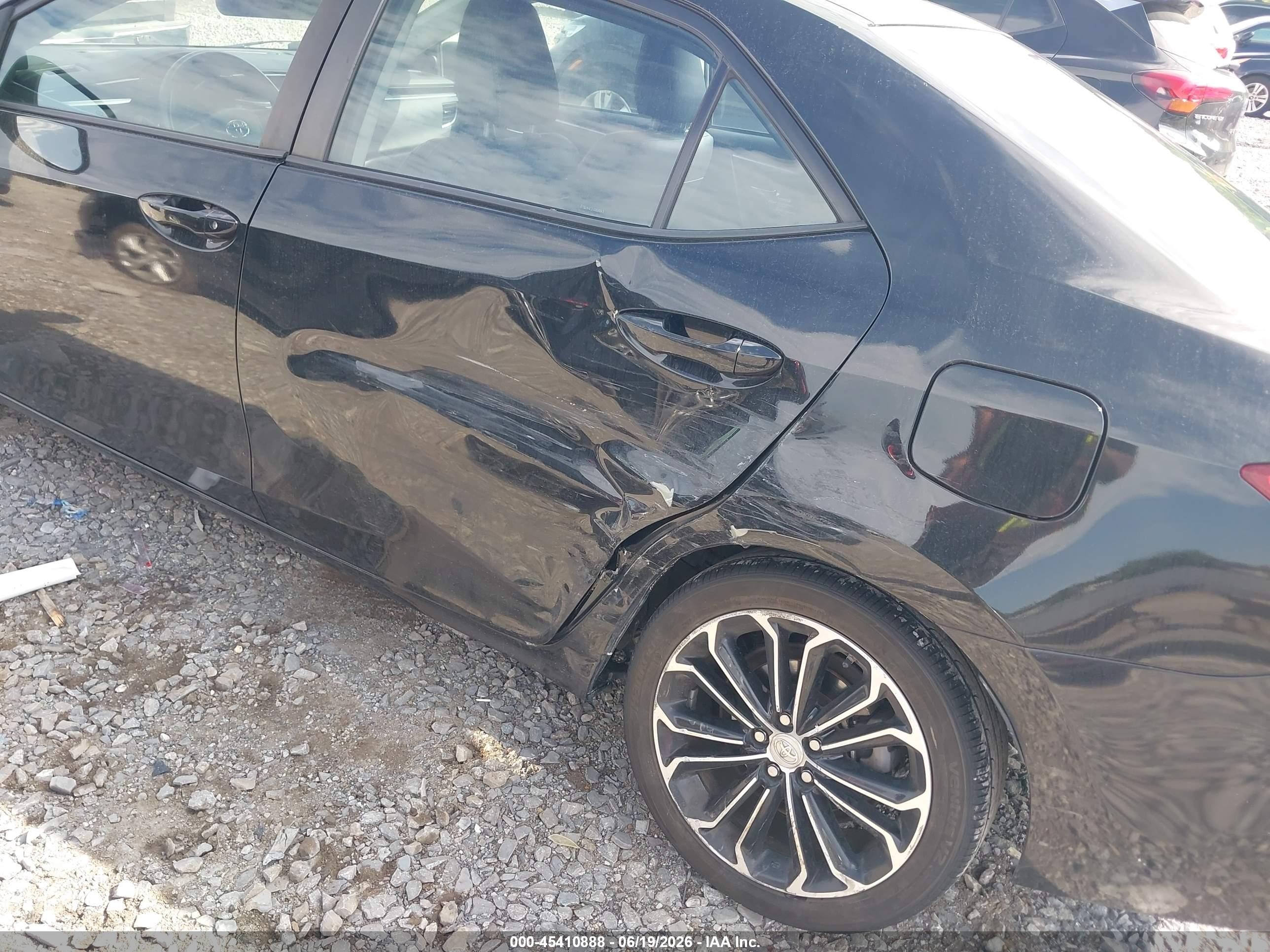 2014 Toyota Corolla S Plus Black vin: 2T1BURHE3EC050843
