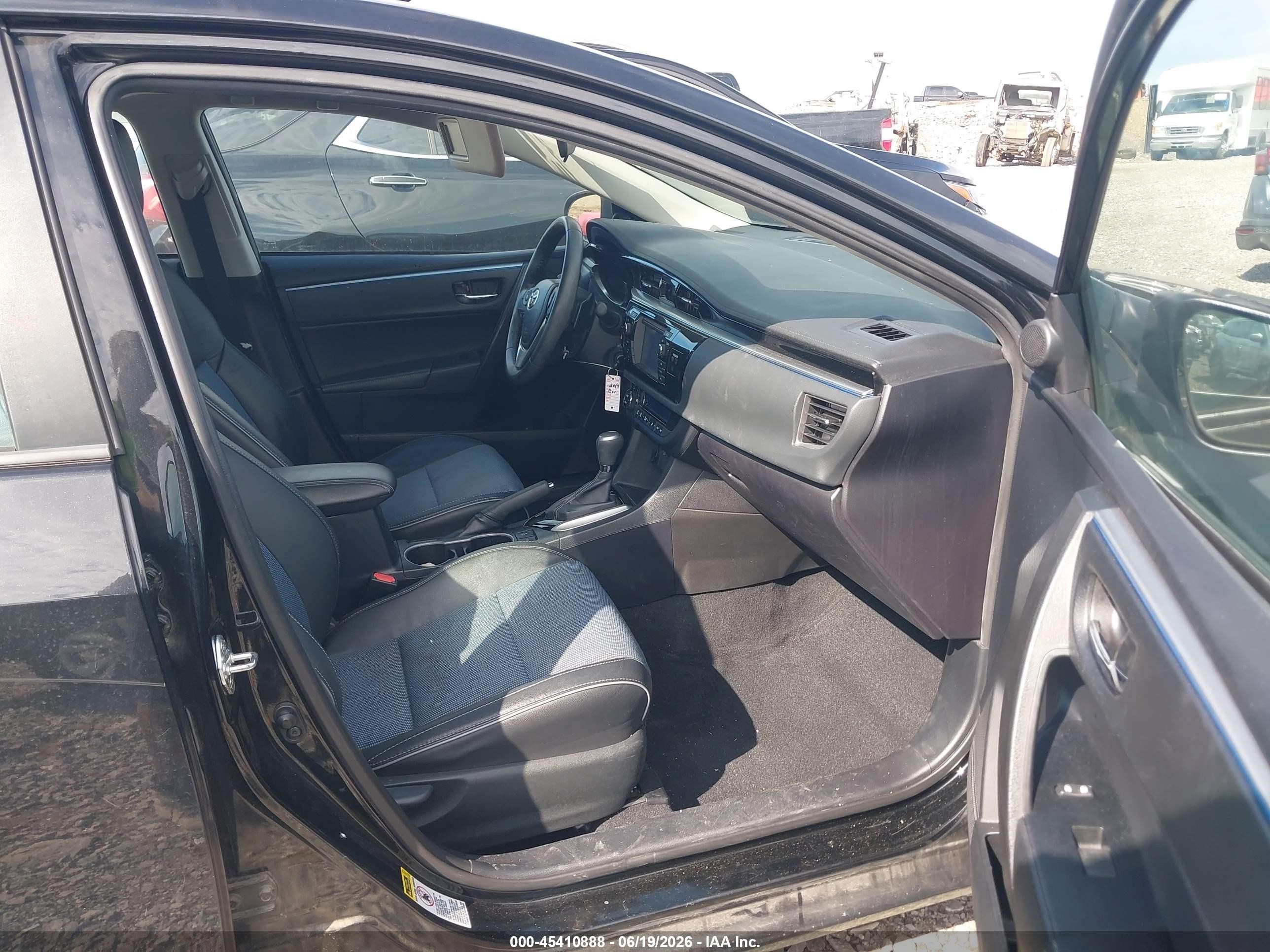 2014 Toyota Corolla S Plus Black vin: 2T1BURHE3EC050843