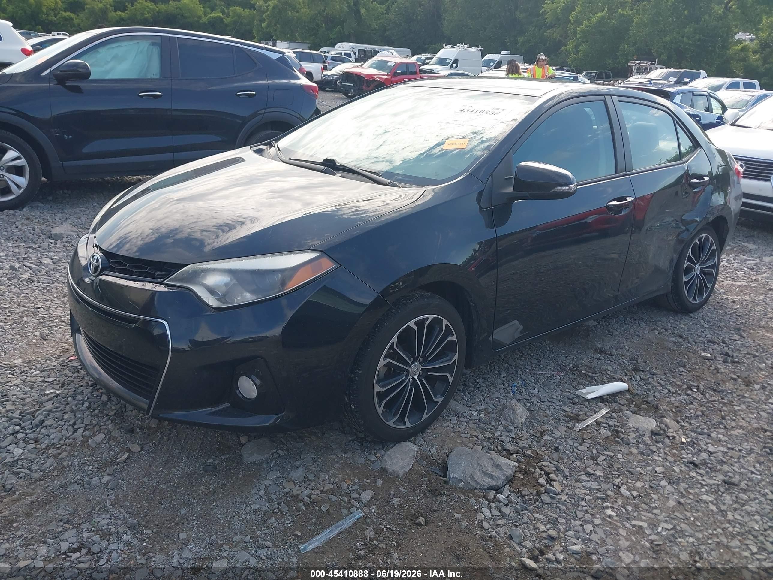 2014 Toyota Corolla S Plus Black vin: 2T1BURHE3EC050843