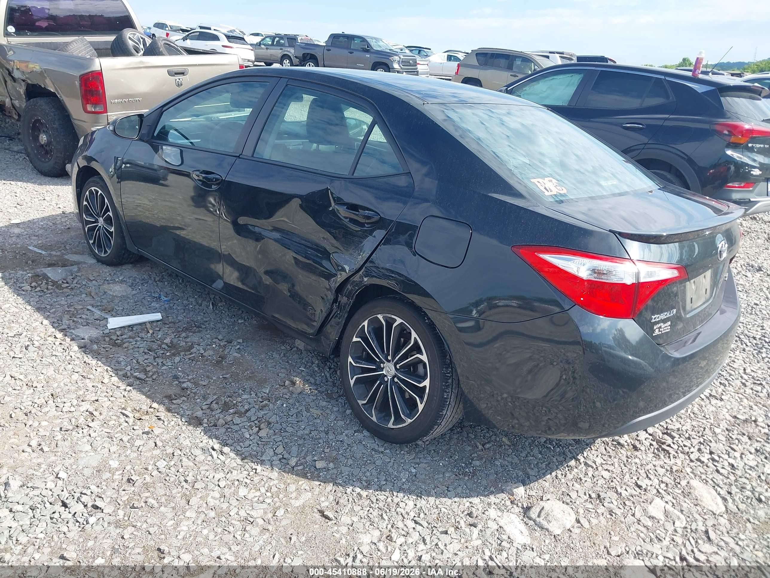 2014 Toyota Corolla S Plus Black vin: 2T1BURHE3EC050843