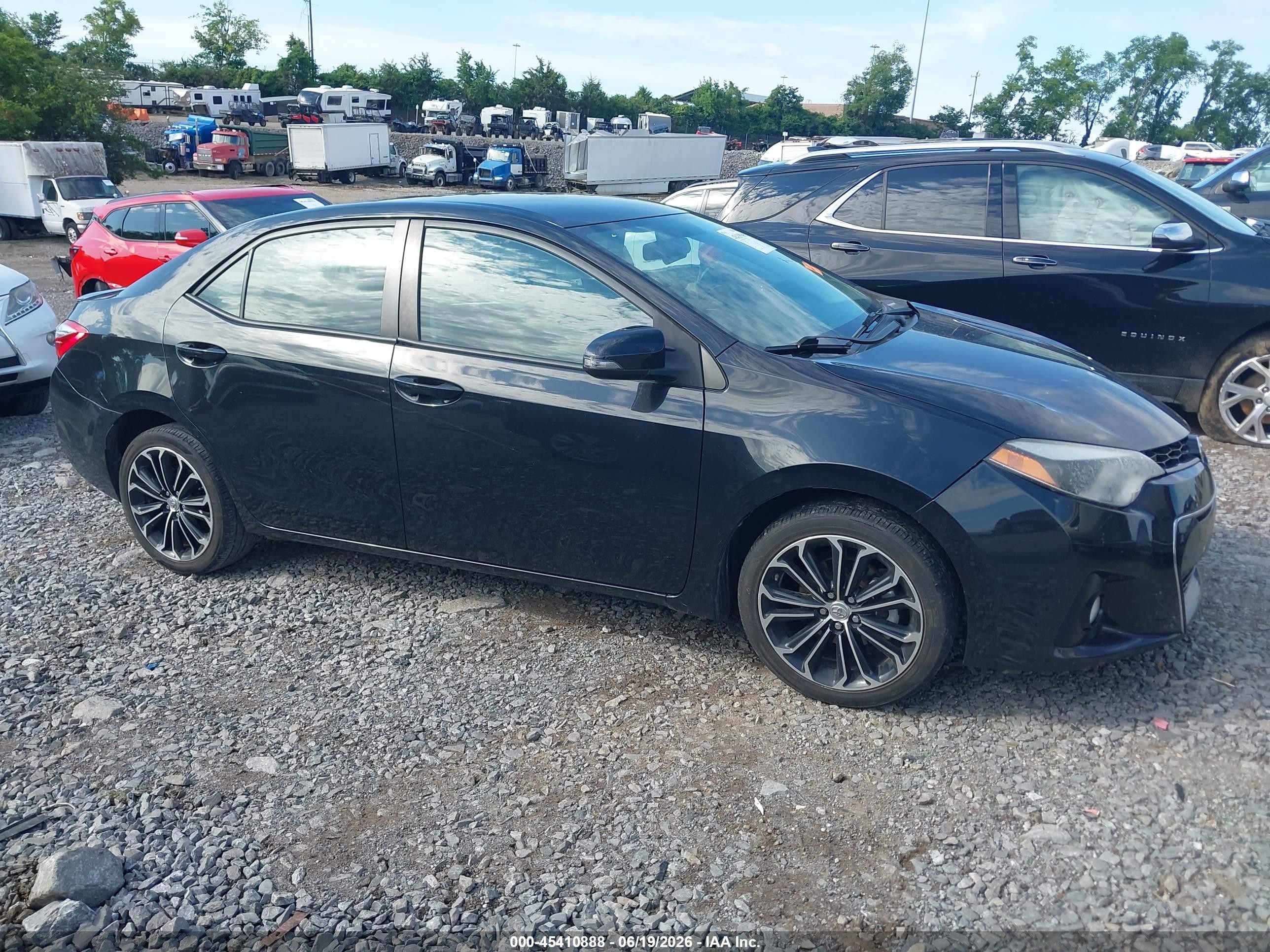 2014 Toyota Corolla S Plus Black vin: 2T1BURHE3EC050843