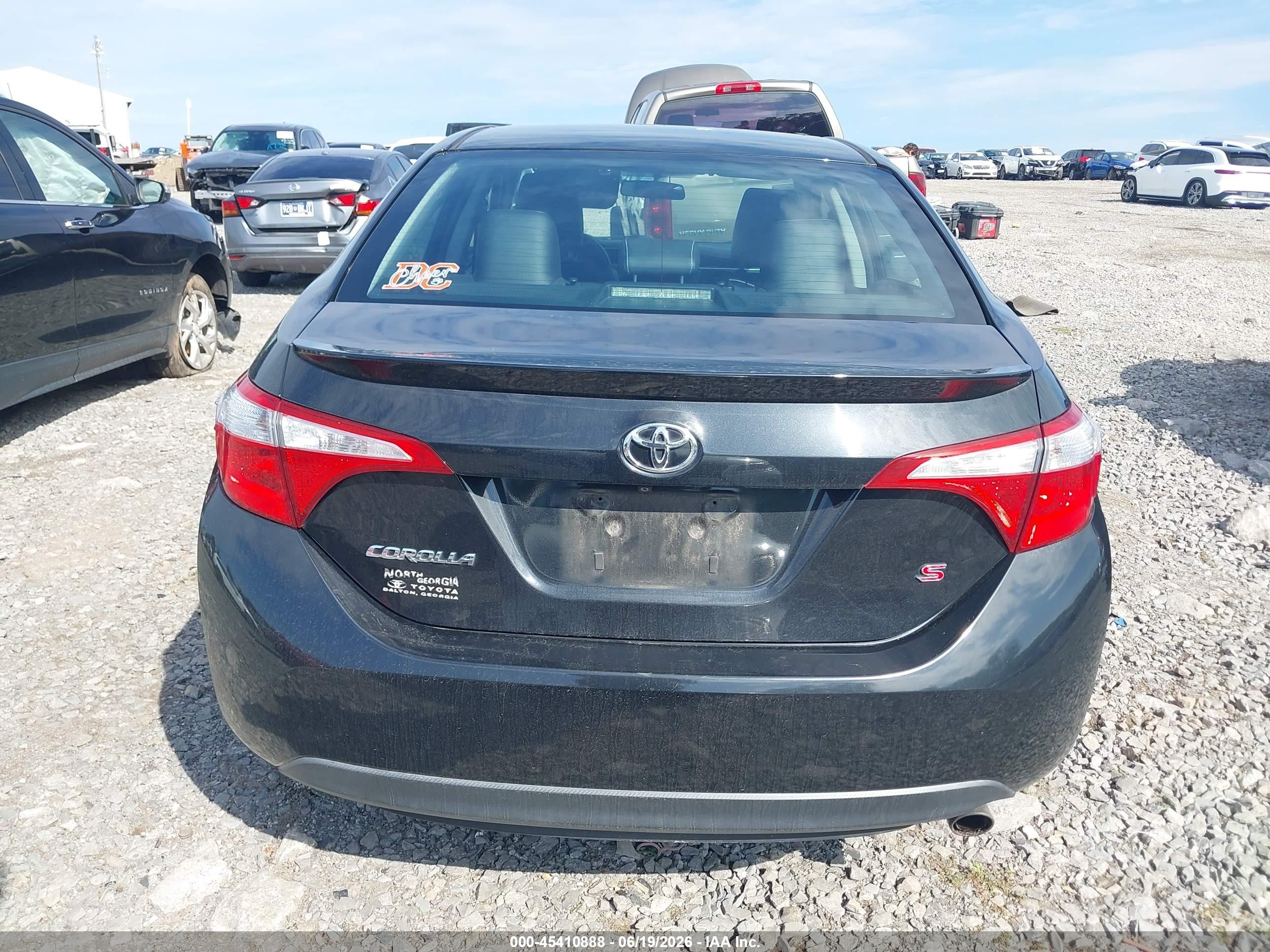 2014 Toyota Corolla S Plus Black vin: 2T1BURHE3EC050843