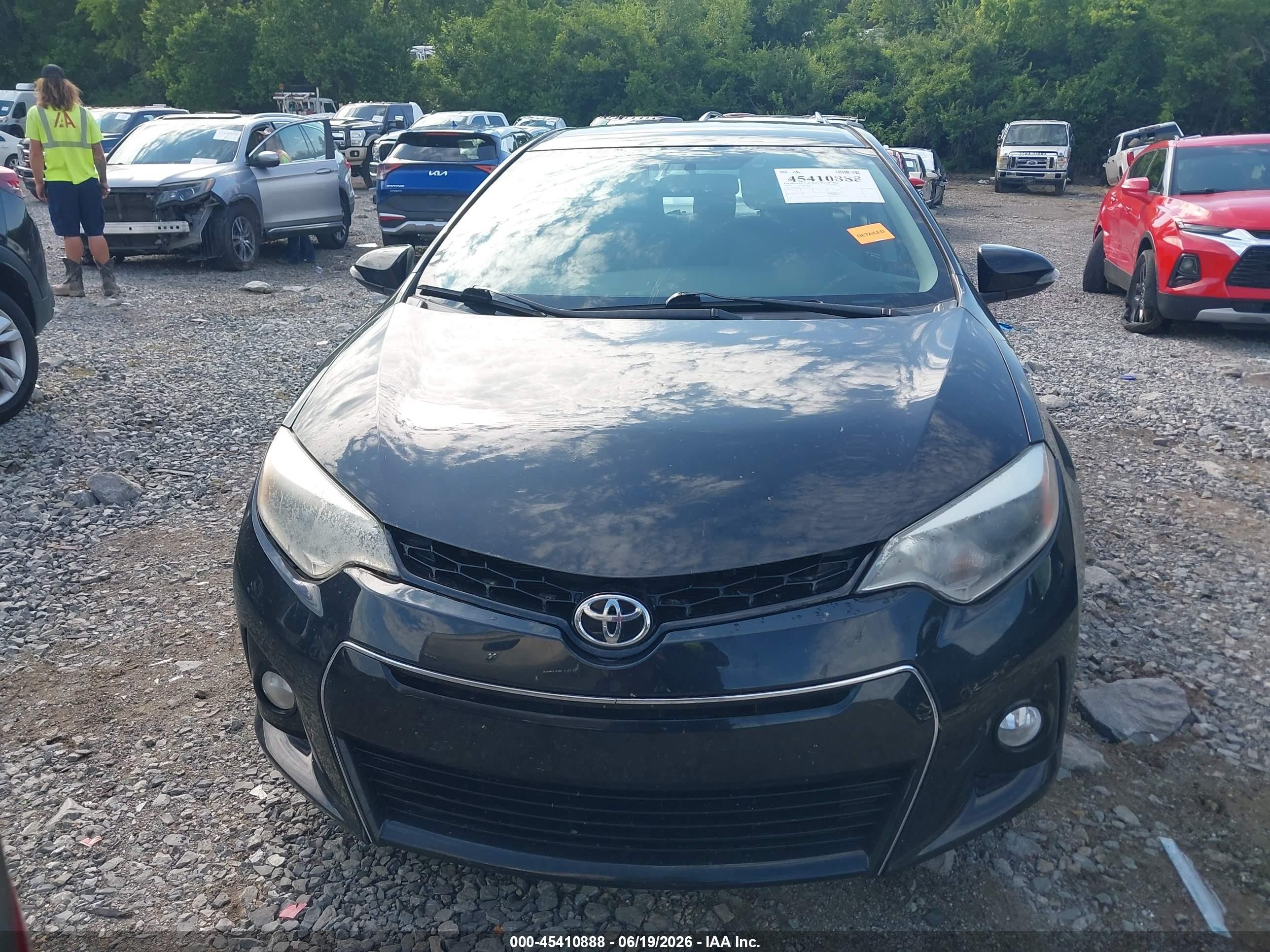 2014 Toyota Corolla S Plus Black vin: 2T1BURHE3EC050843