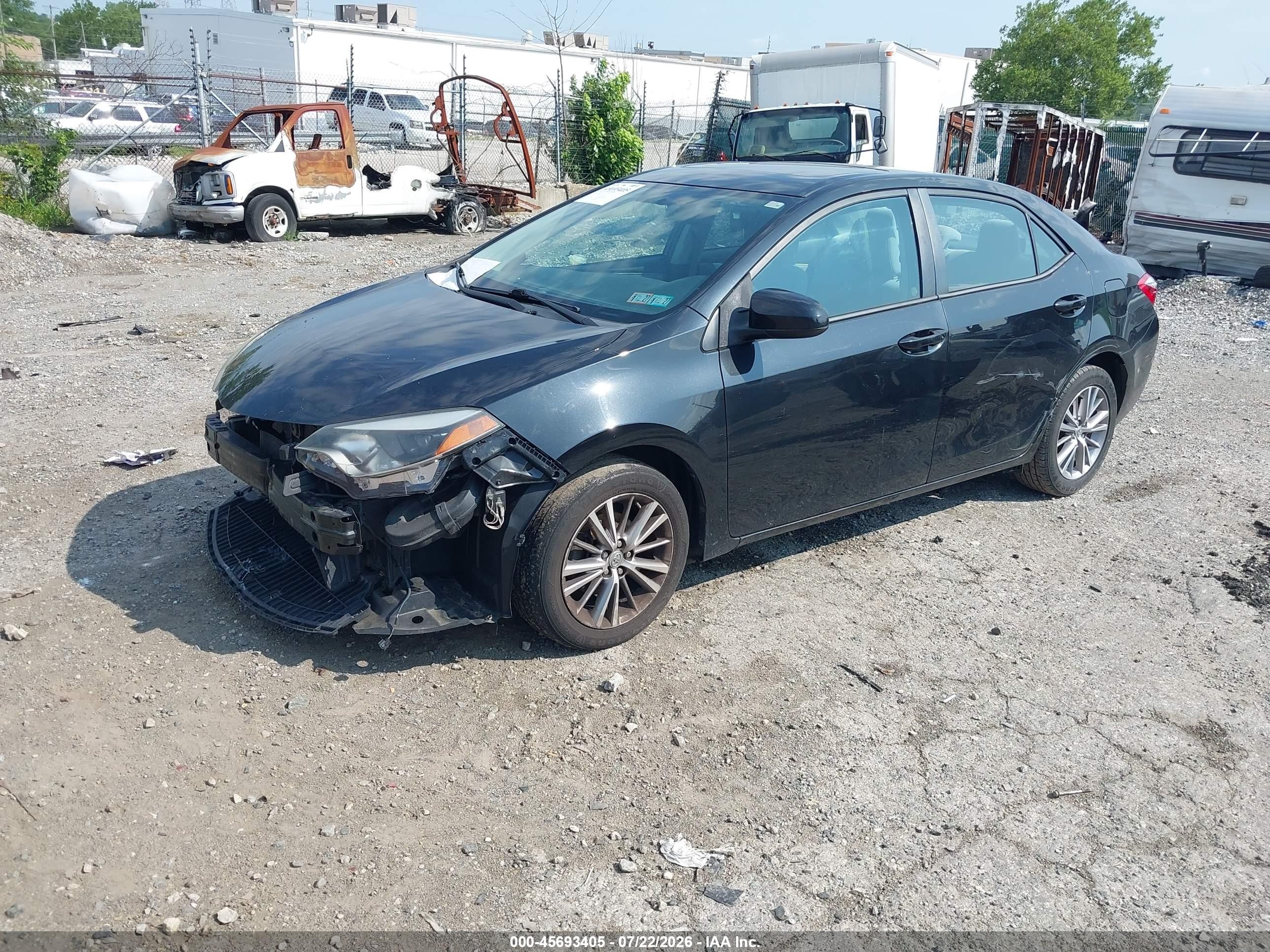 2014 Toyota Corolla Le Plus Dark Blue vin: 2T1BURHE3EC051491