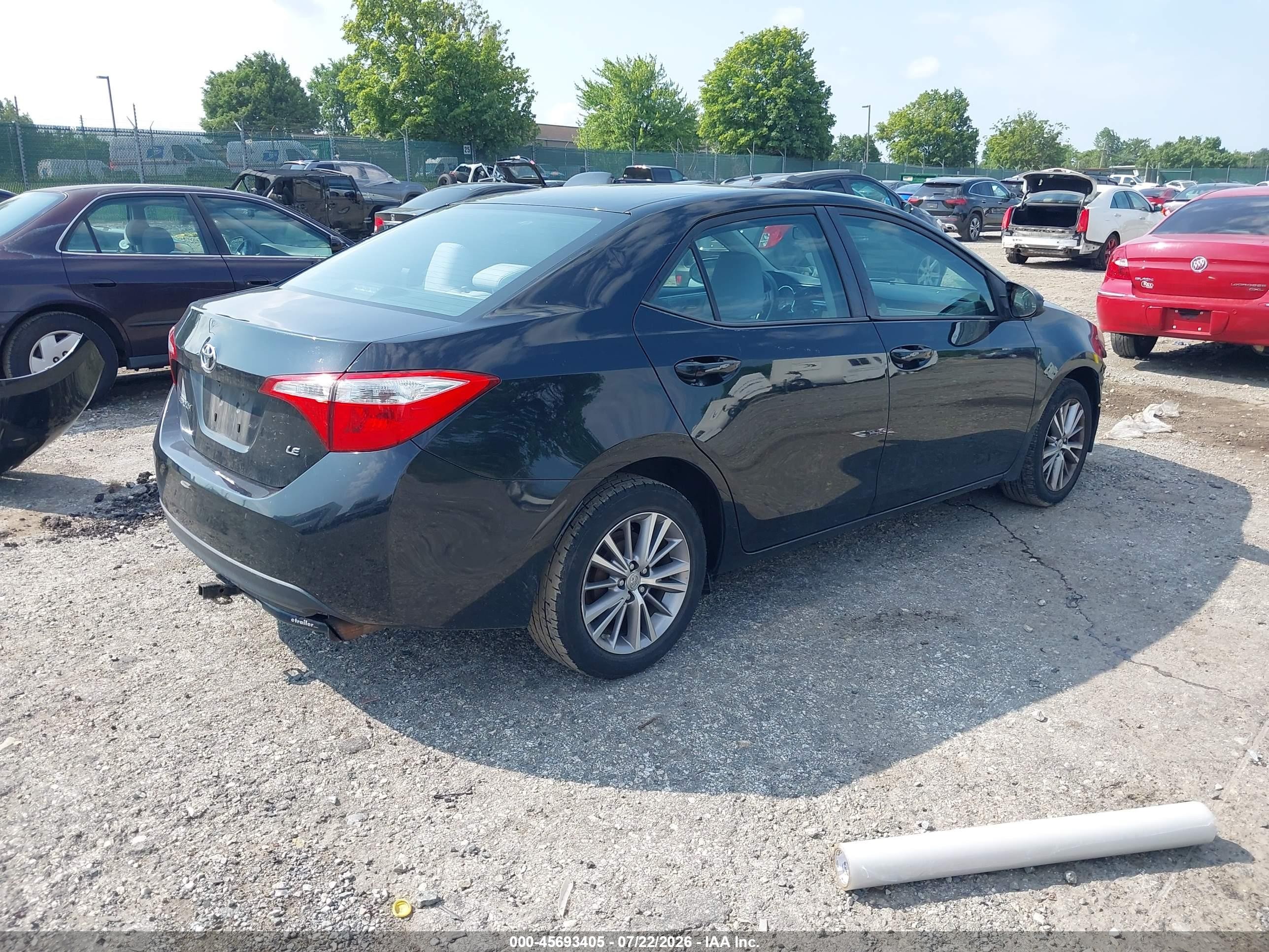 2014 Toyota Corolla Le Plus Dark Blue vin: 2T1BURHE3EC051491