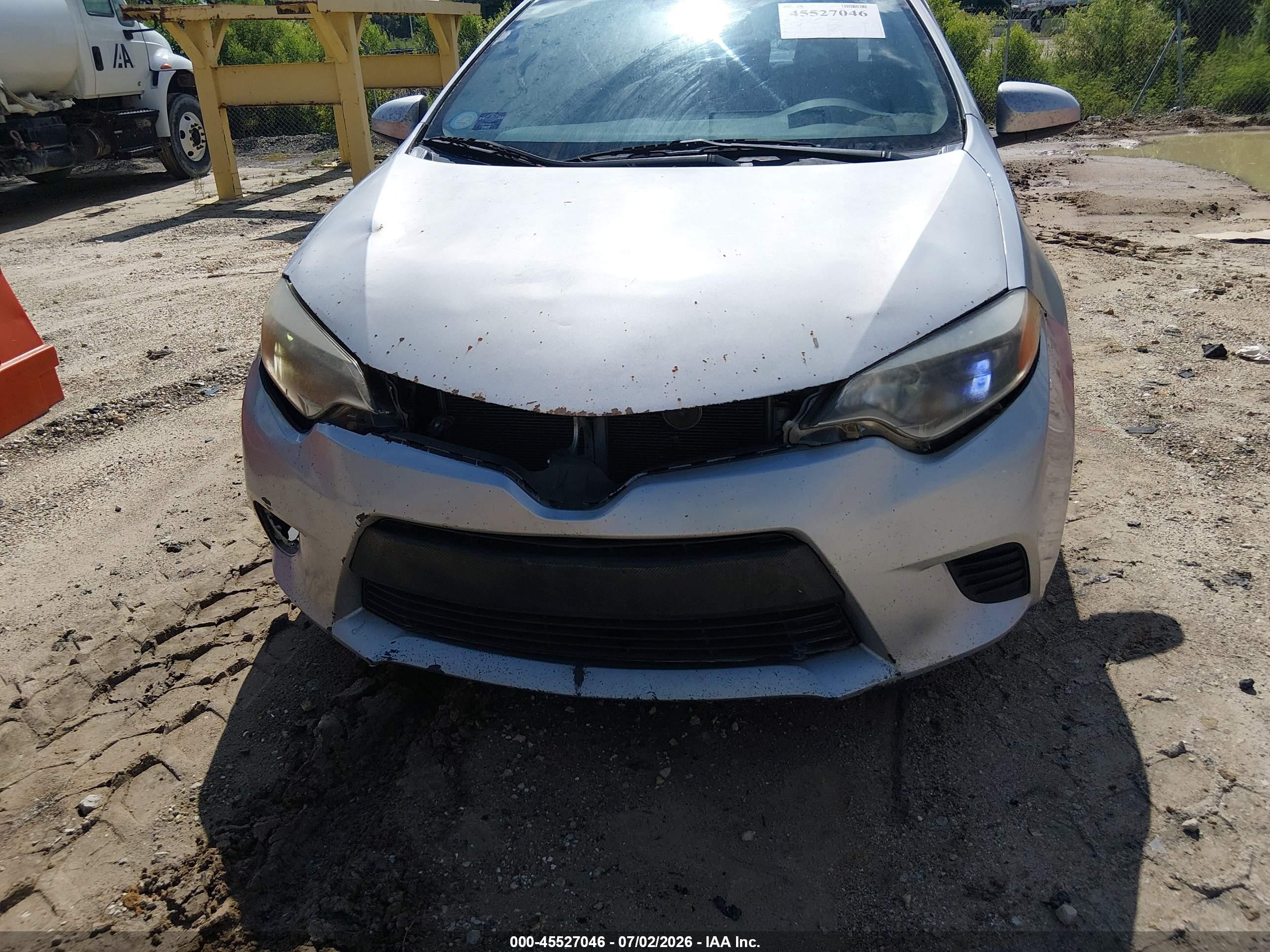 2014 Toyota Corolla Le Gray vin: 2T1BURHE3EC063964