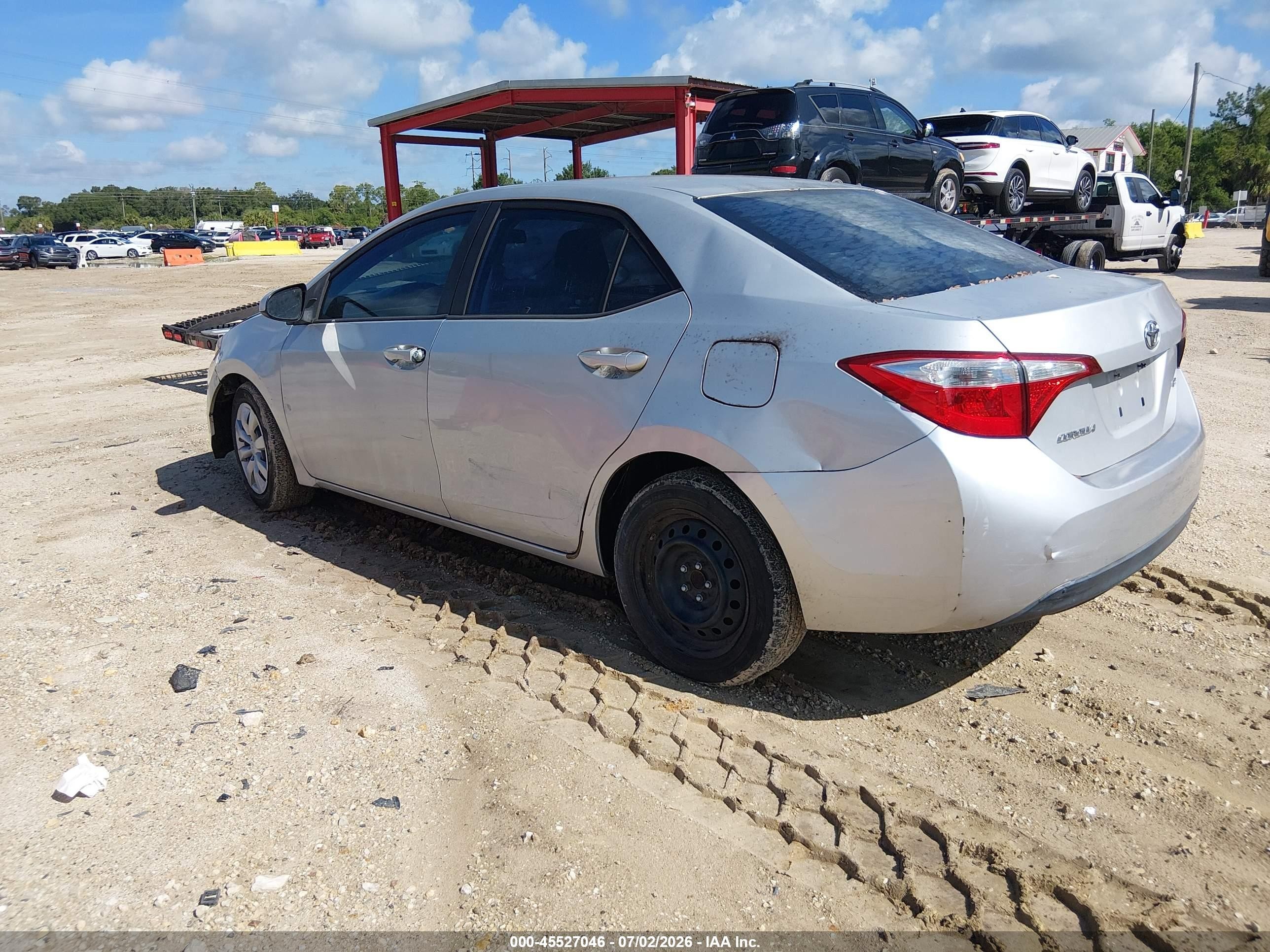 2014 Toyota Corolla Le Gray vin: 2T1BURHE3EC063964