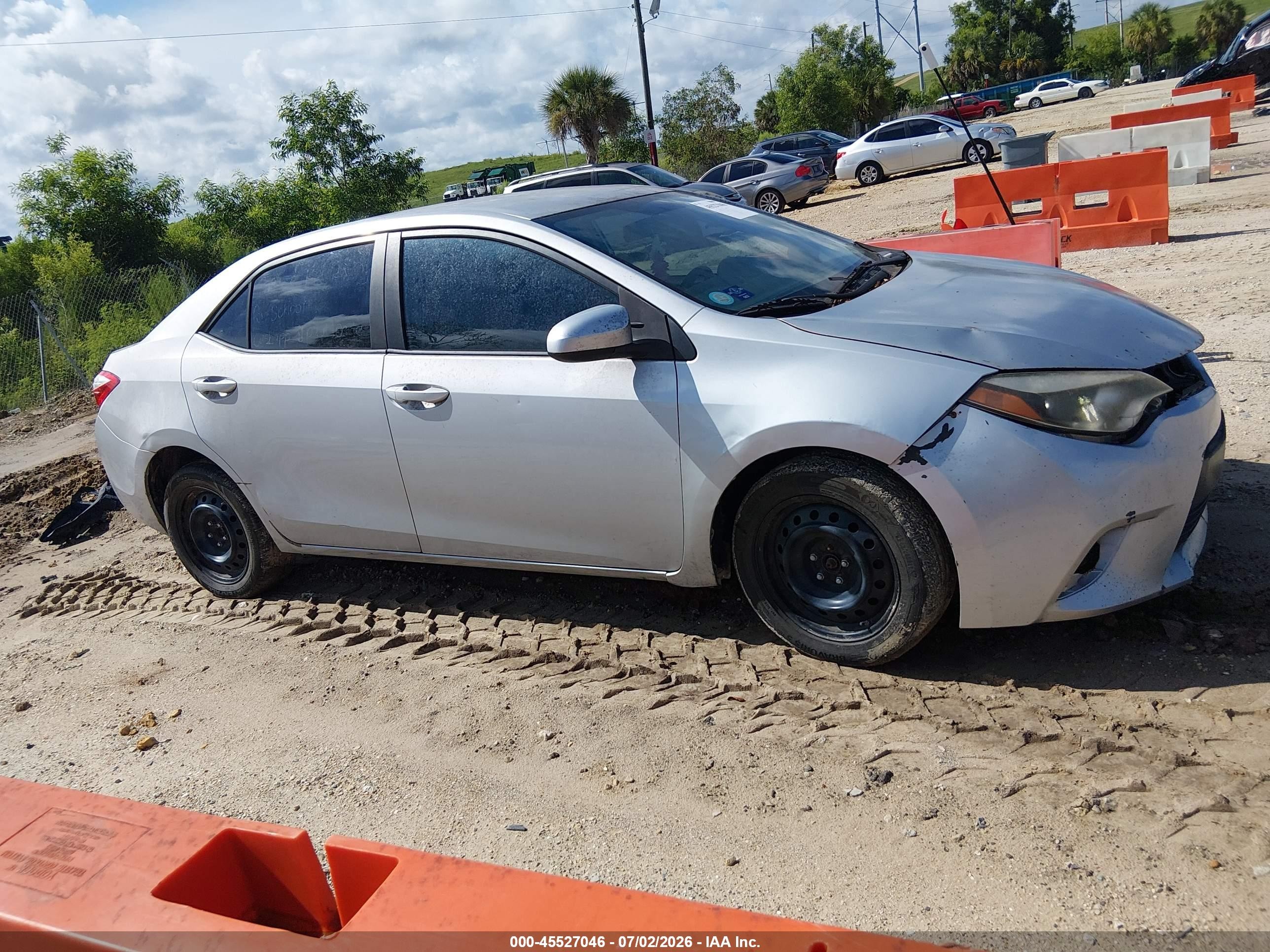 2014 Toyota Corolla Le Gray vin: 2T1BURHE3EC063964