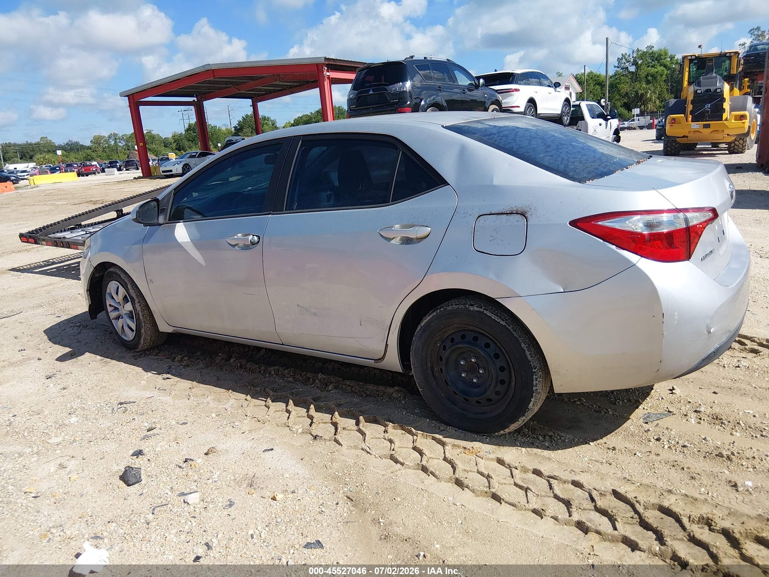 2014 Toyota Corolla Le Gray vin: 2T1BURHE3EC063964