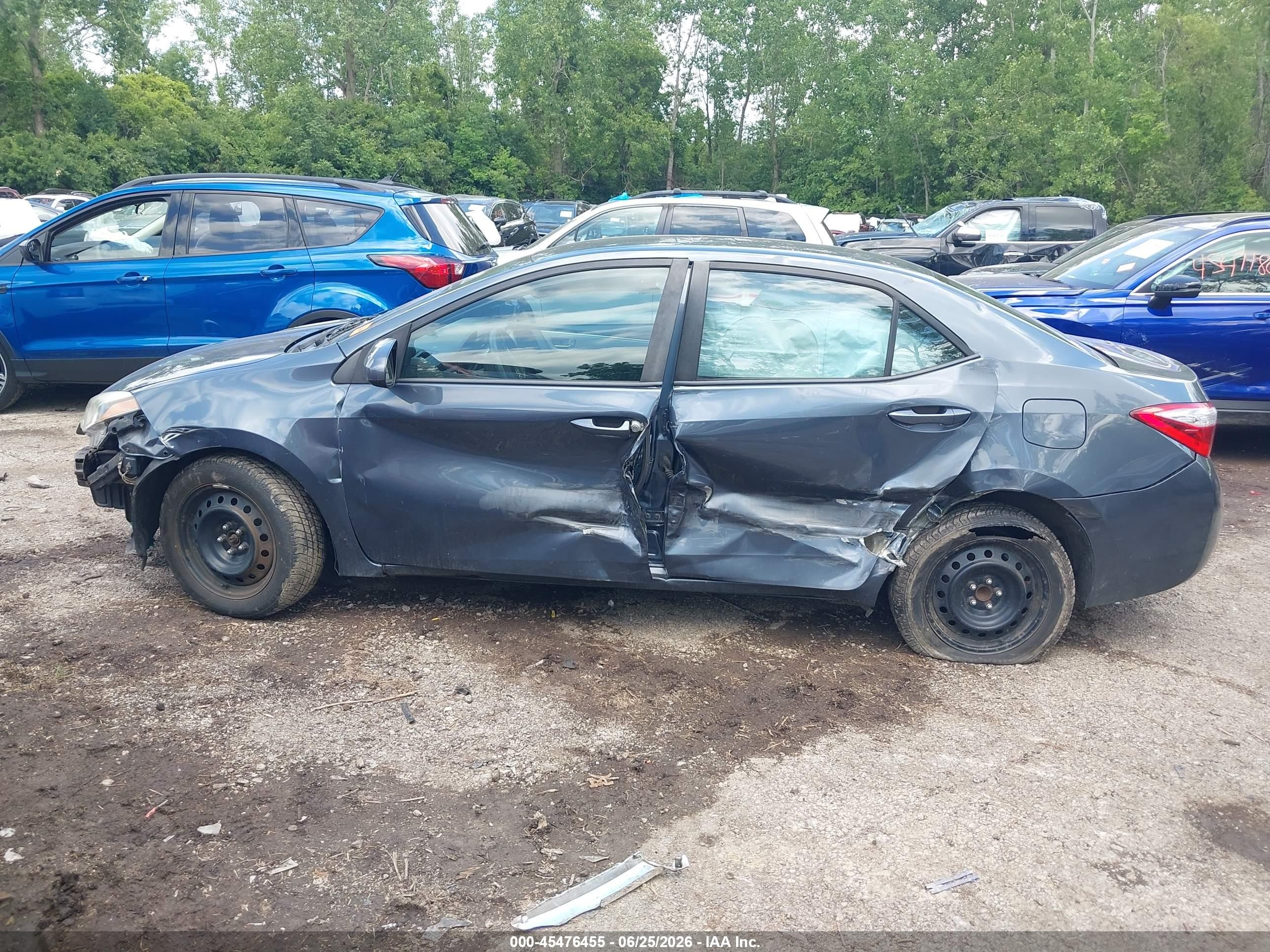 2014 Toyota Corolla Le Blue vin: 2T1BURHE3EC072146
