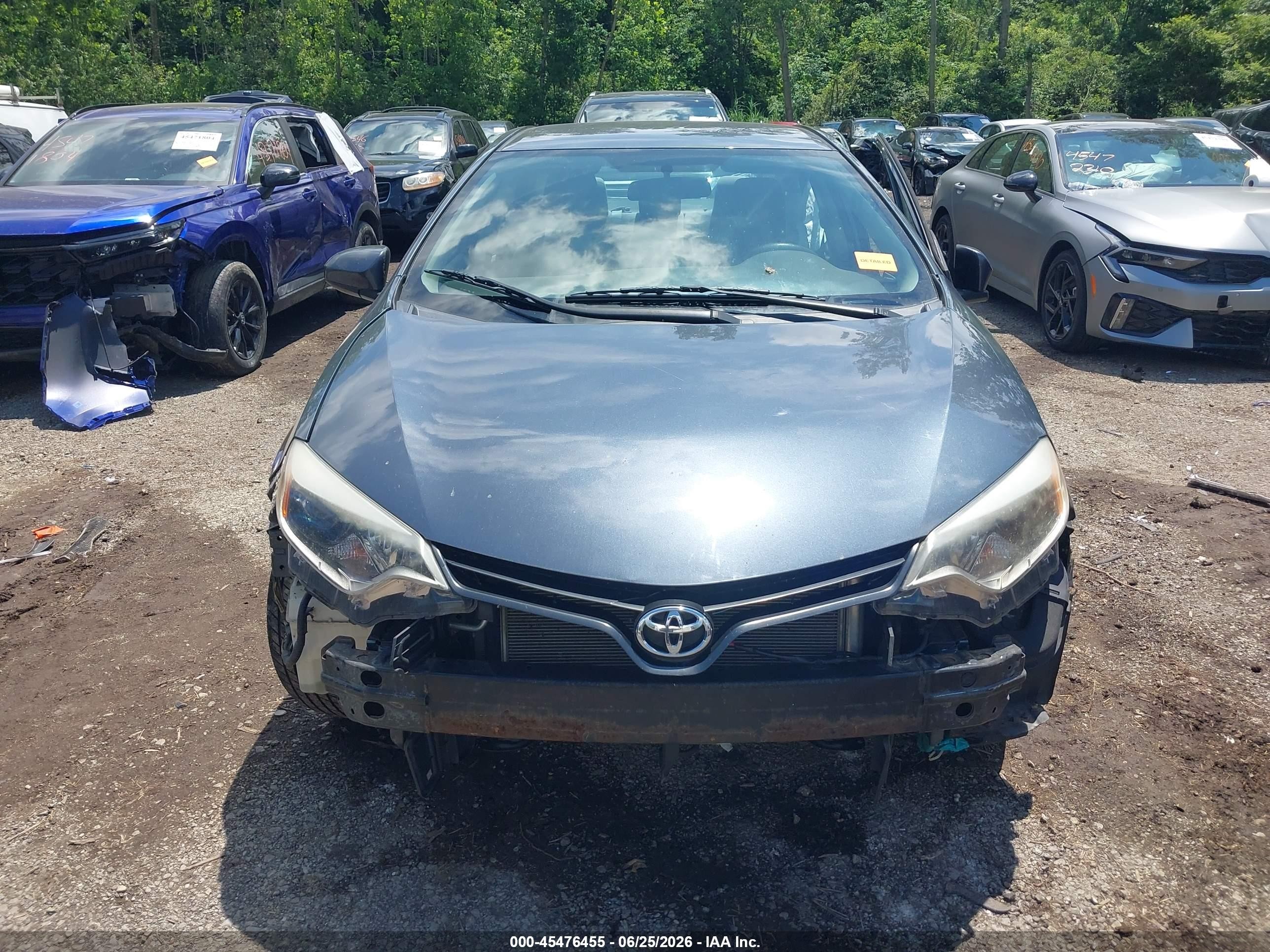 2014 Toyota Corolla Le Blue vin: 2T1BURHE3EC072146