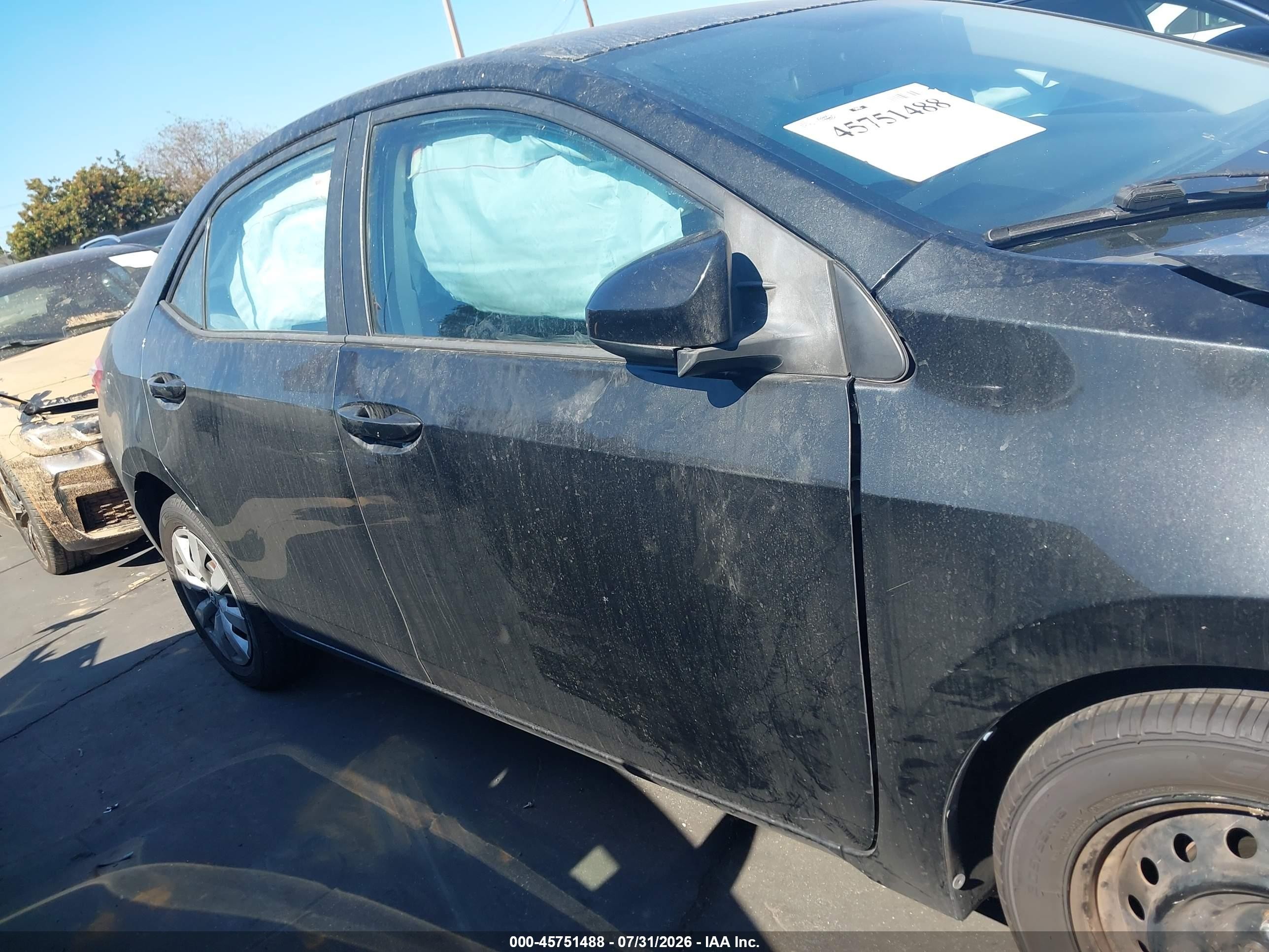 2014 Toyota Corolla Le Black vin: 2T1BURHE3EC075516