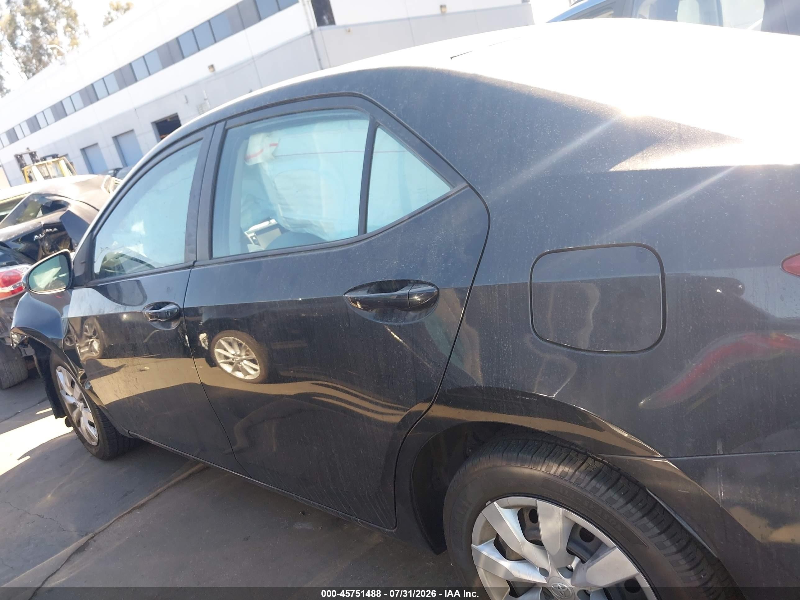 2014 Toyota Corolla Le Black vin: 2T1BURHE3EC075516