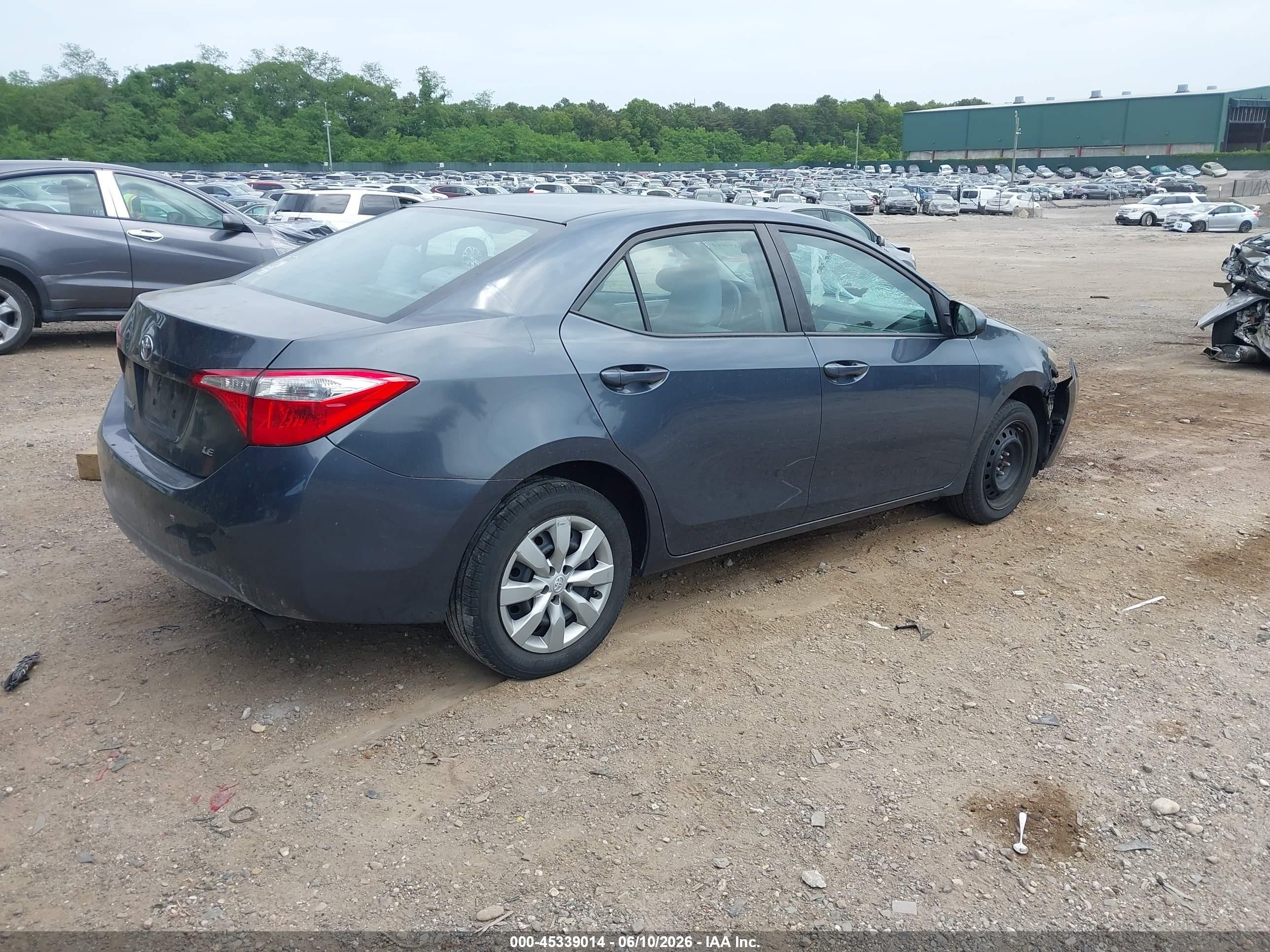 2014 Toyota Corolla Le Gray vin: 2T1BURHE3EC079761