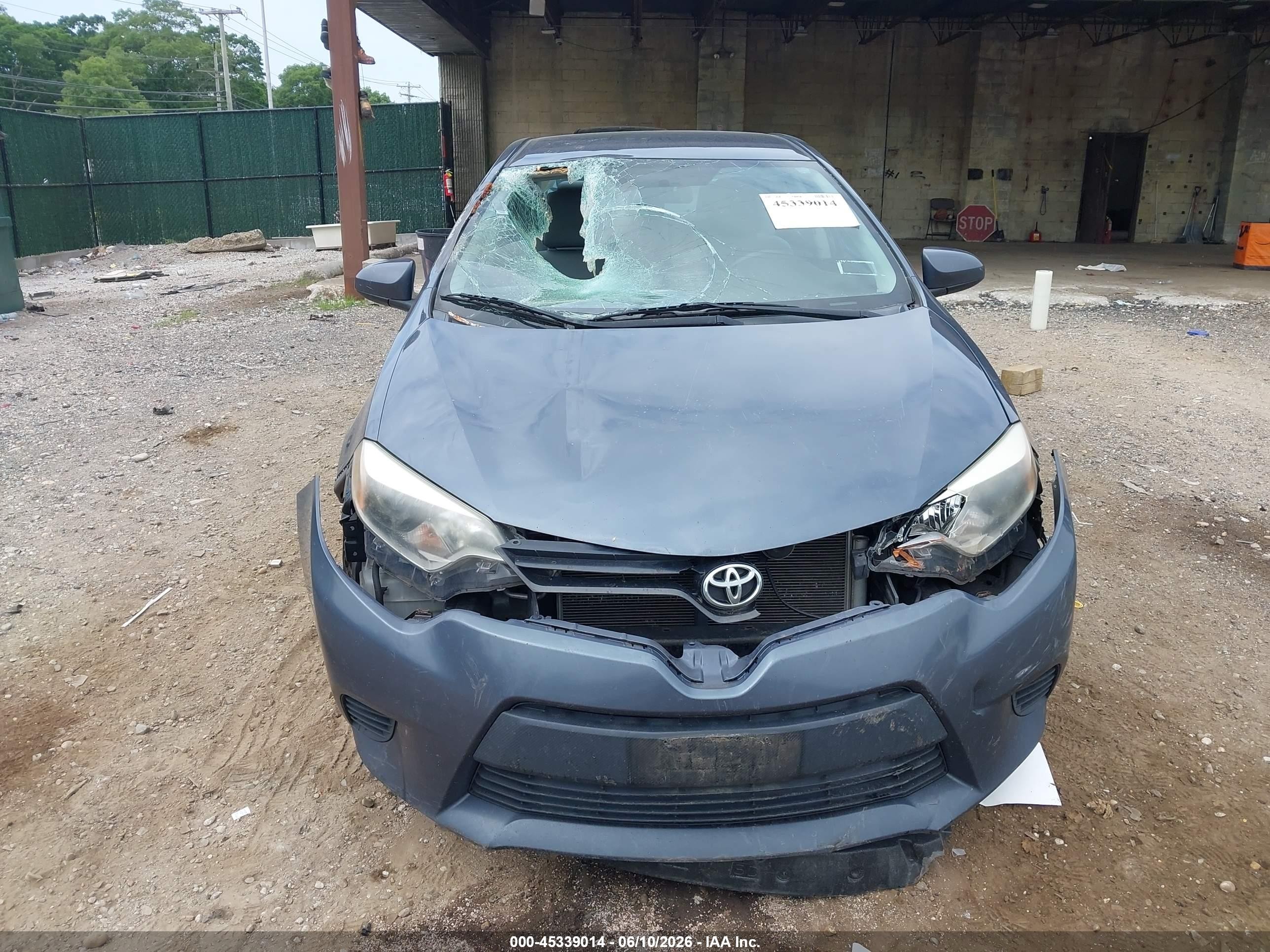 2014 Toyota Corolla Le Gray vin: 2T1BURHE3EC079761