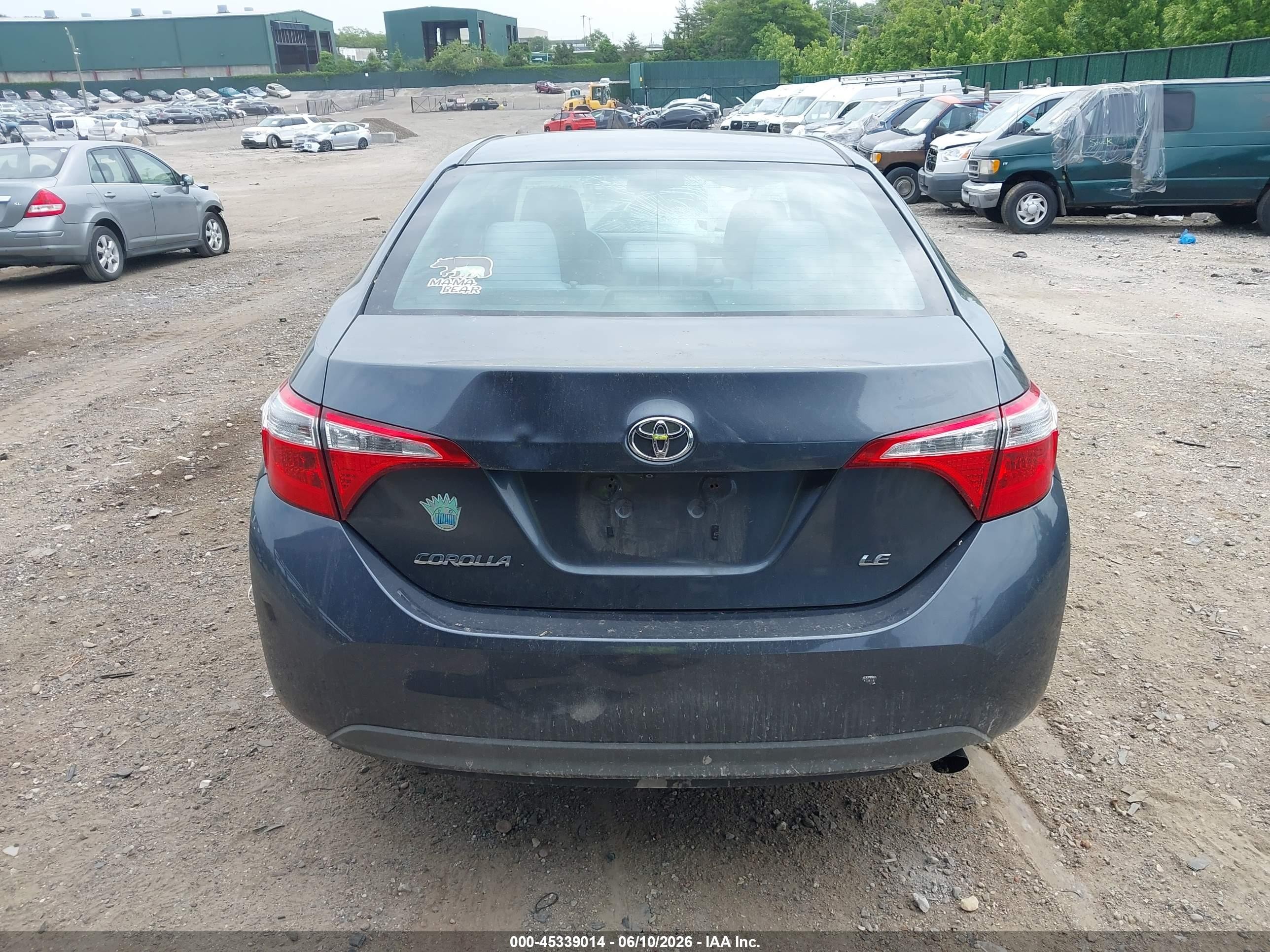 2014 Toyota Corolla Le Gray vin: 2T1BURHE3EC079761
