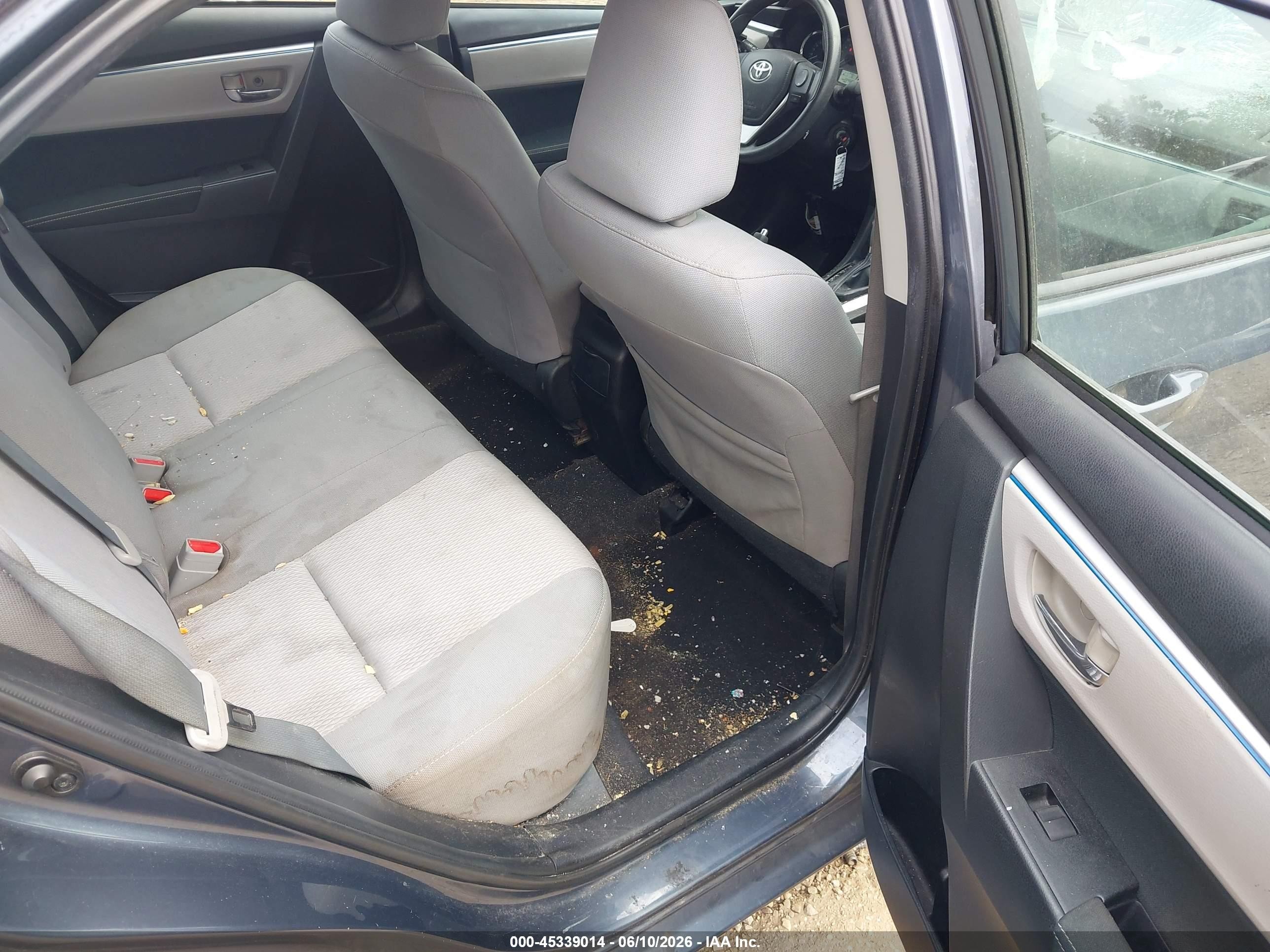 2014 Toyota Corolla Le Gray vin: 2T1BURHE3EC079761